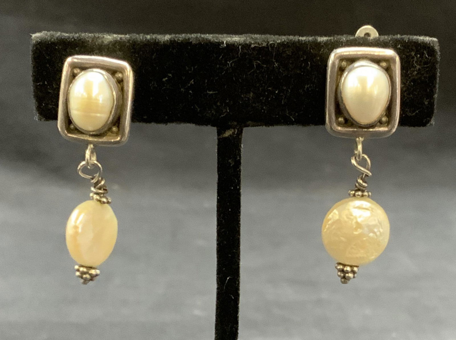 Vintage Sterling Silver & Pearl Earrings (1 of 6)