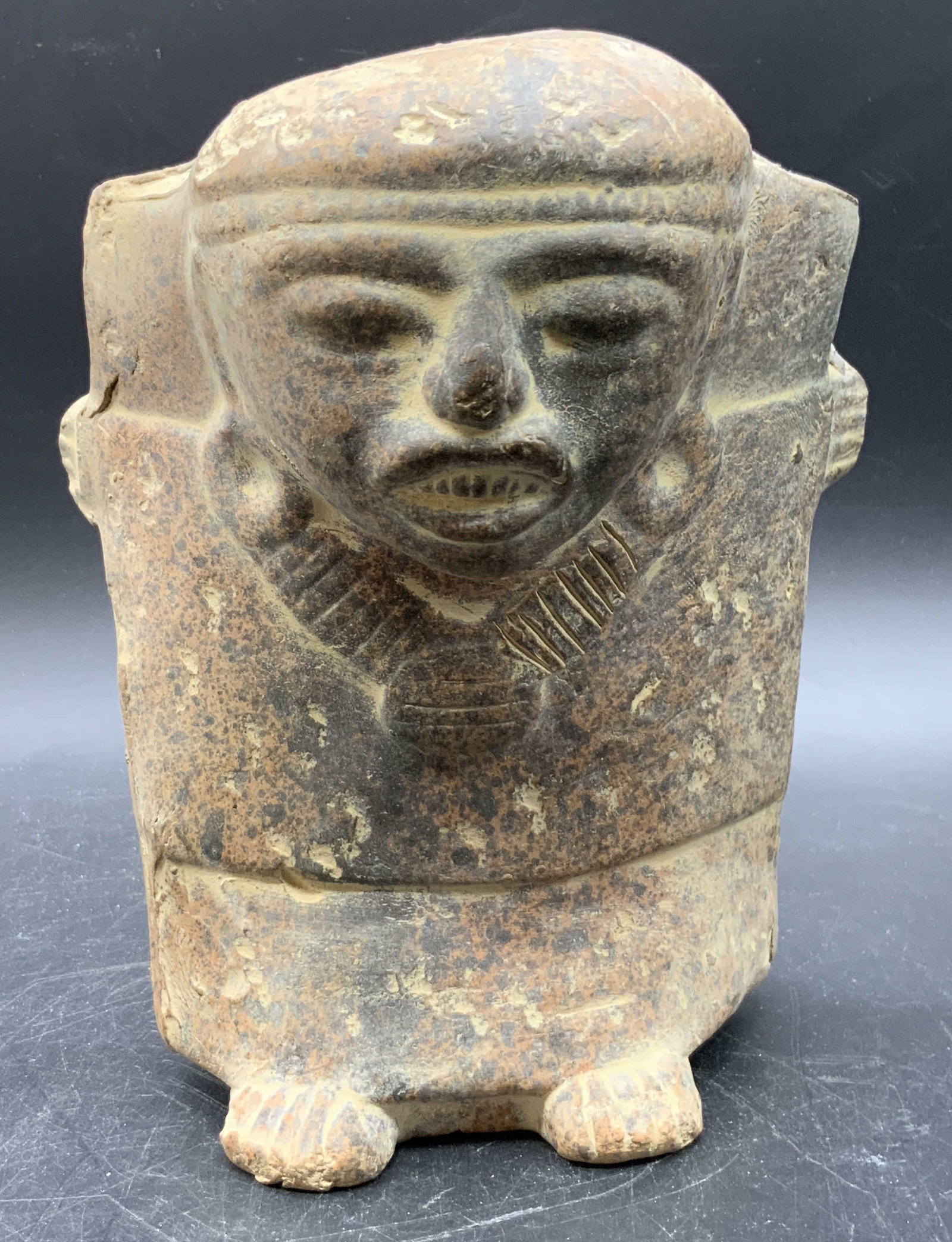 Vintage Handmade Aztec Pottery Figural (1 of 7)