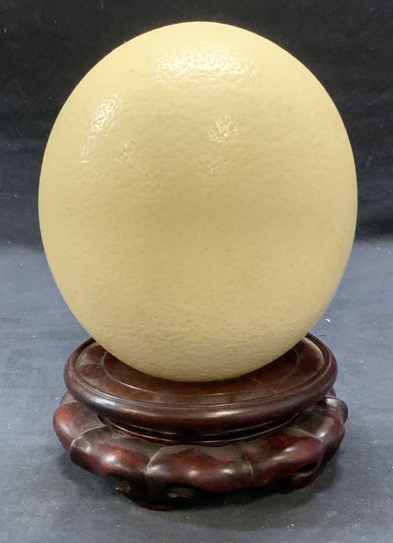 Ceramic Ostrich Egg Figural & Stand (1 of 6)