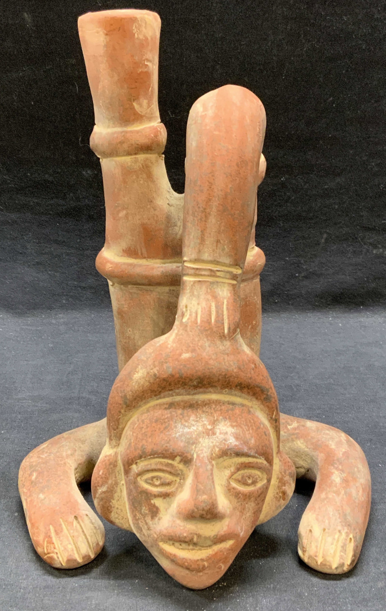 Vintage Ceramic Child Vase Vessel, Mexico (1 of 6)