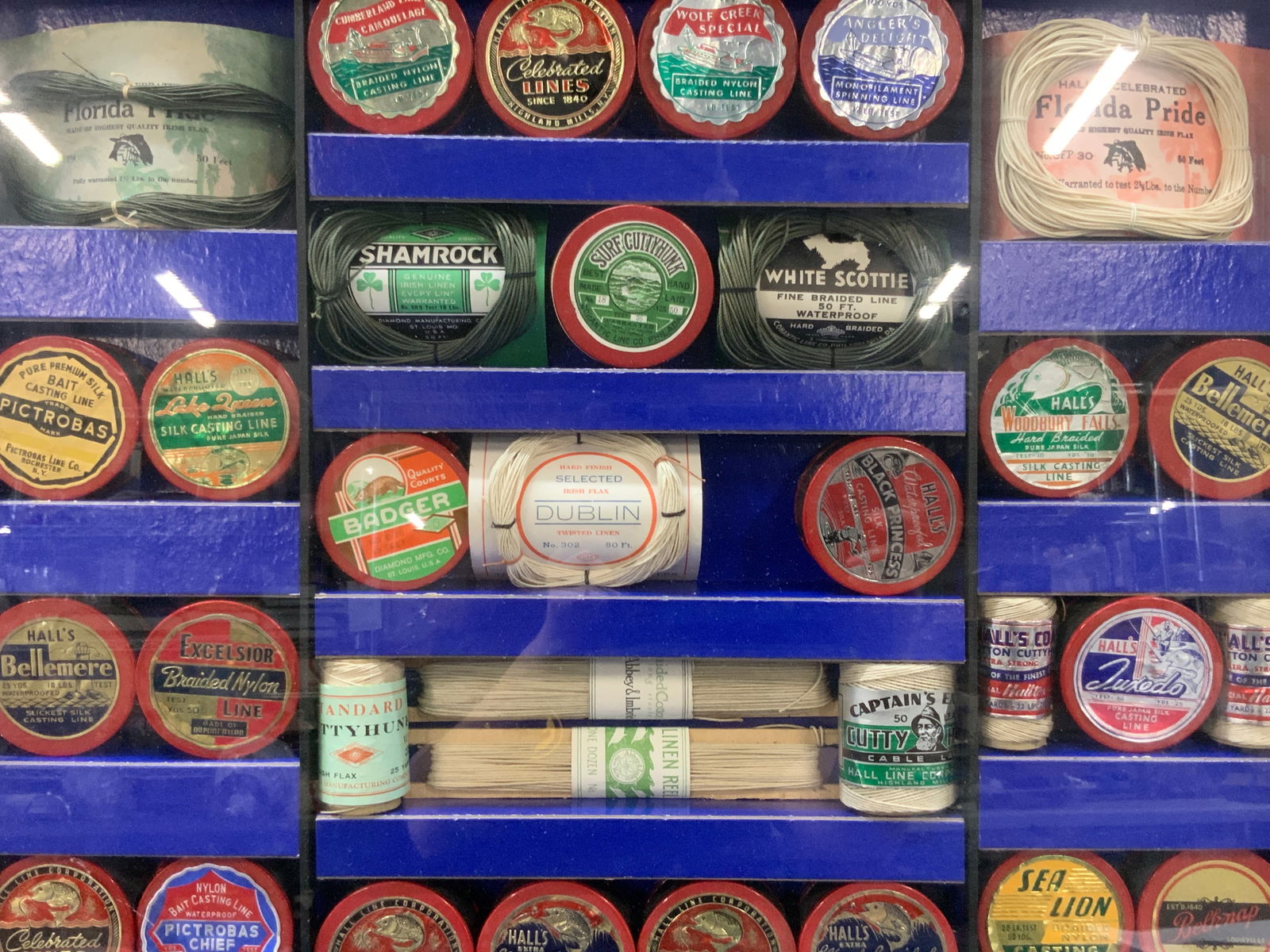 Fishing Line & Flax Line Framed Display 2ft (1 of 8)