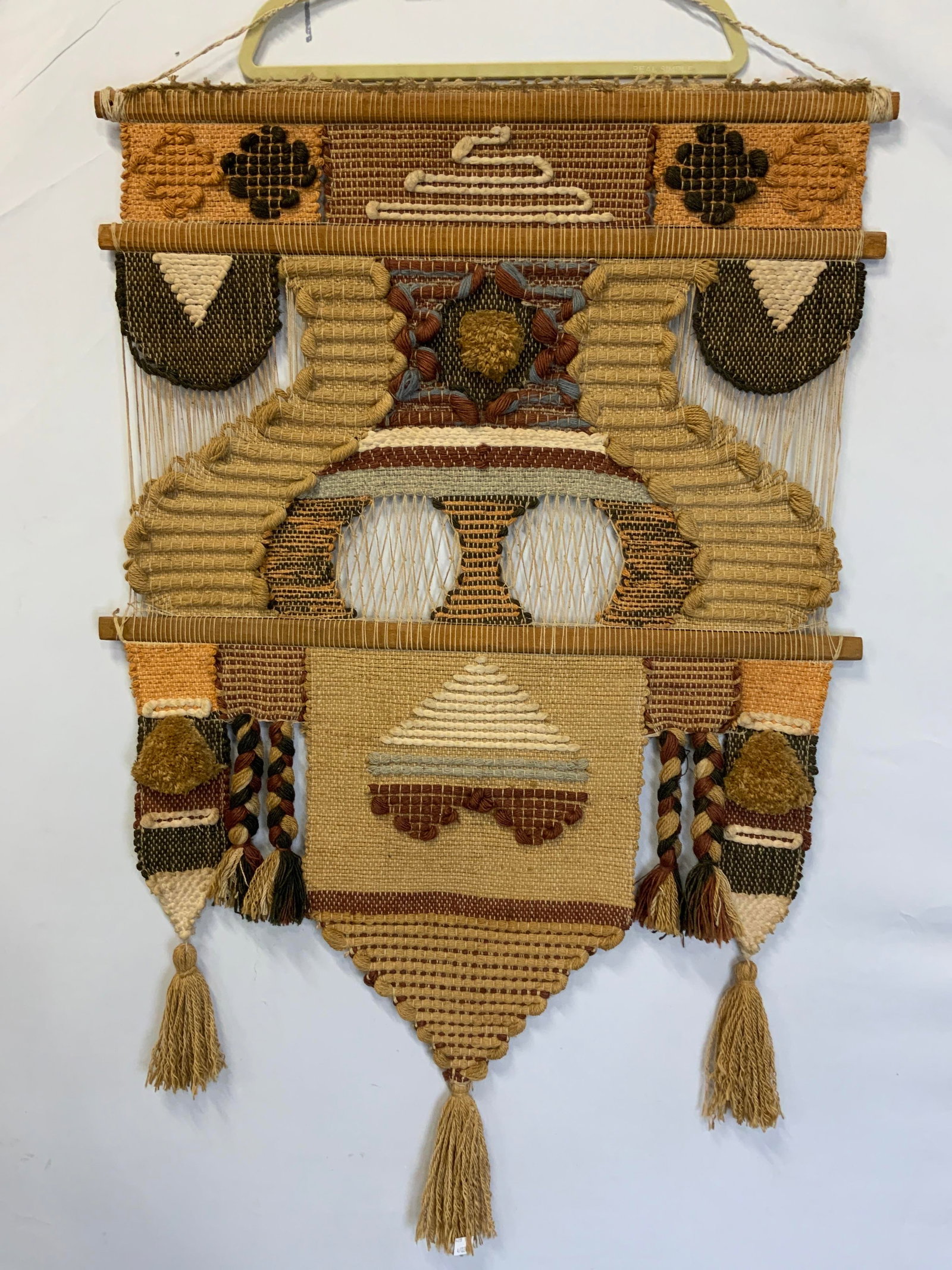 Mid Century Multi Textile Wall Tapestry (1 of 6)