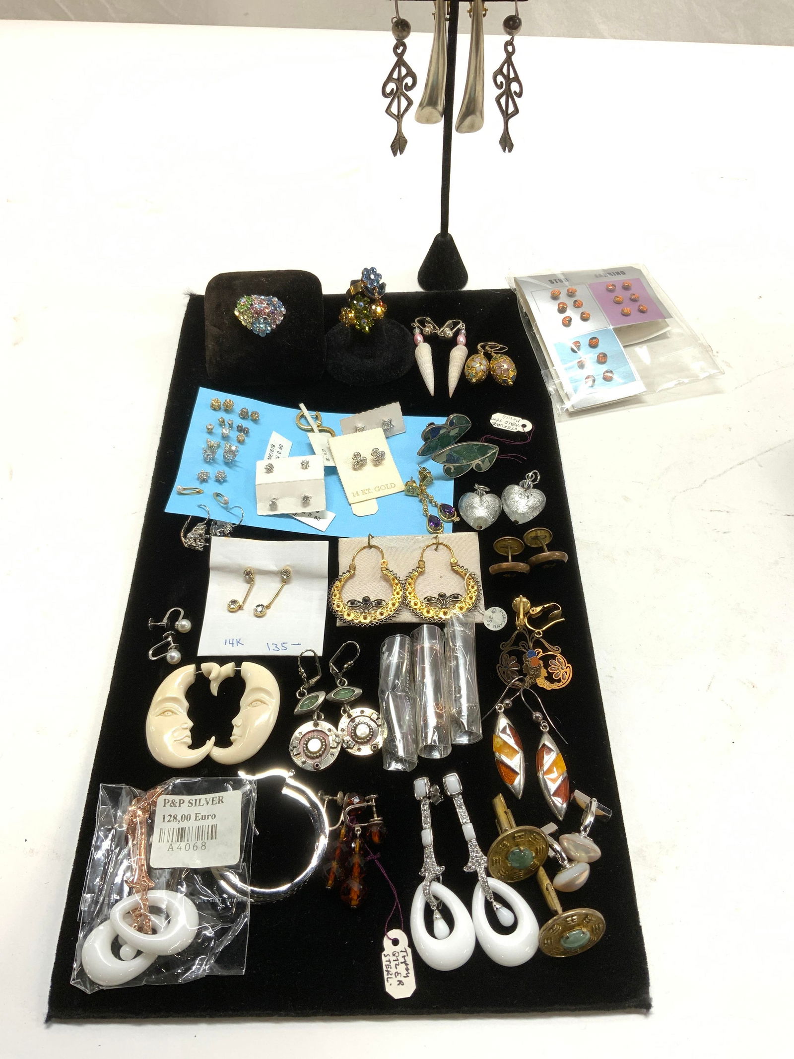 Lot of Fashion Earr, 14k Gold Diamond, Amethyst (1 of 20)