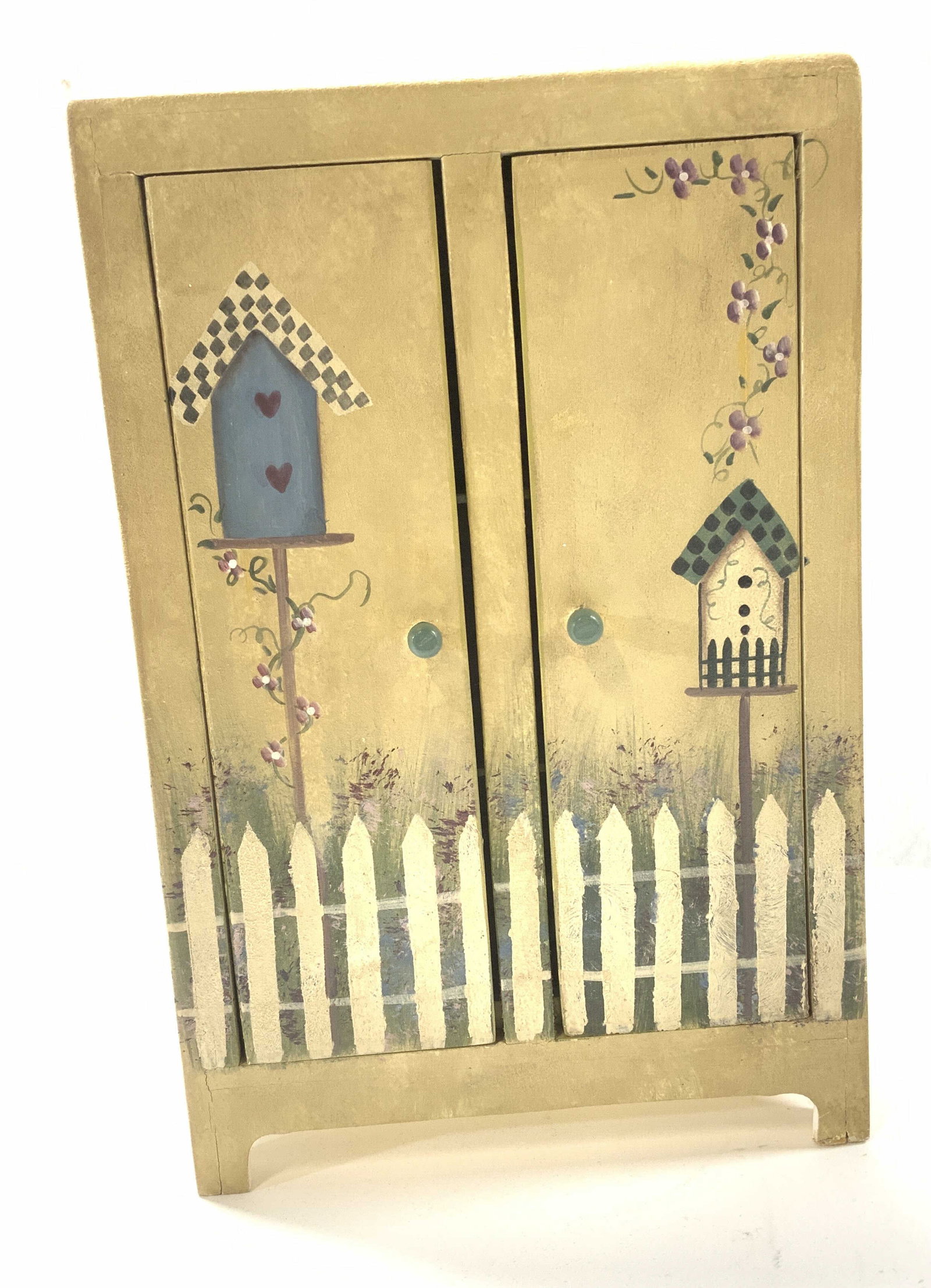 Hand Painted Wood Folk Art Box (1 of 6)