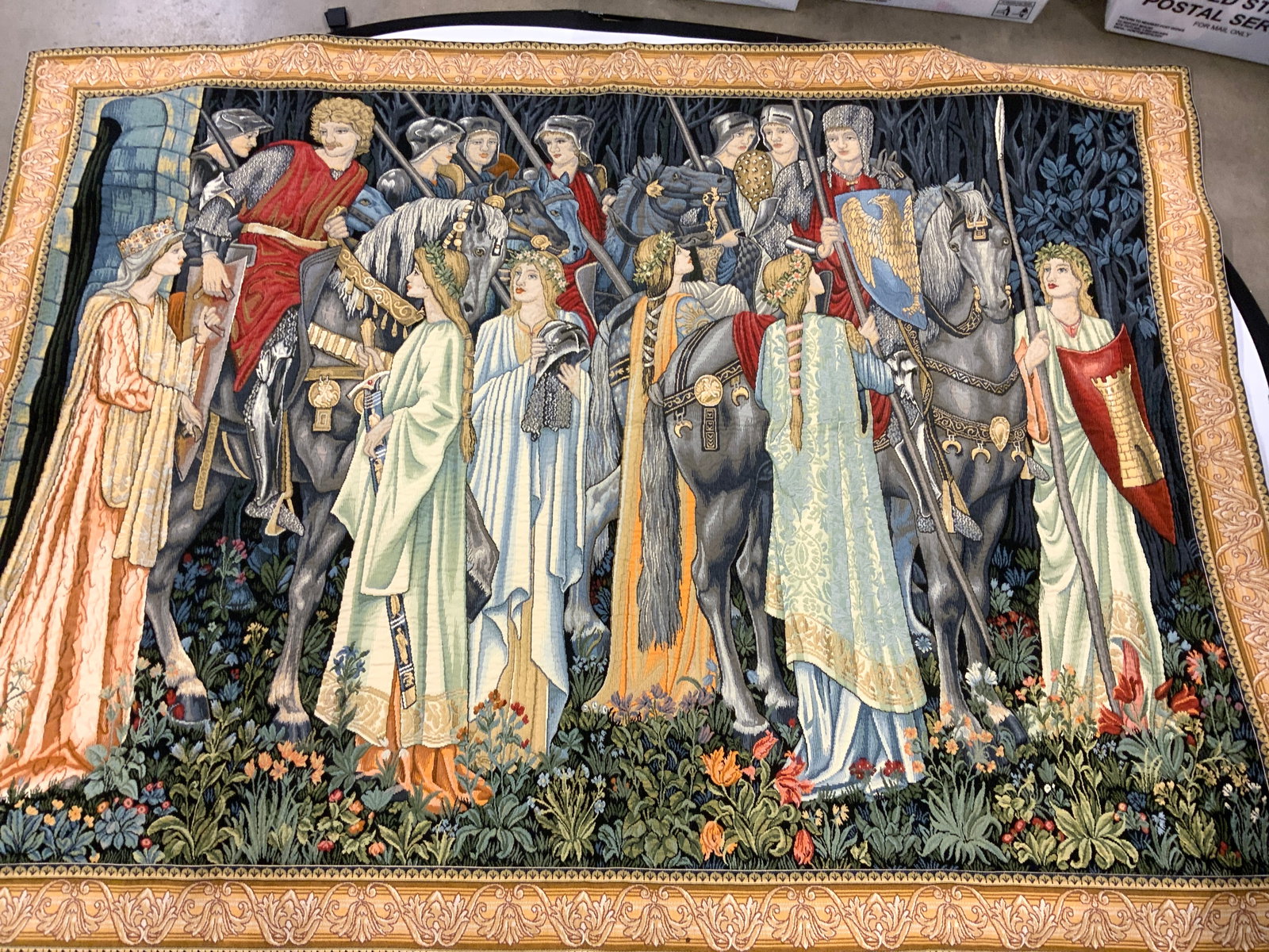 Quest Holy Grail Tapestry after Edward Burne-Jones (1 of 9)