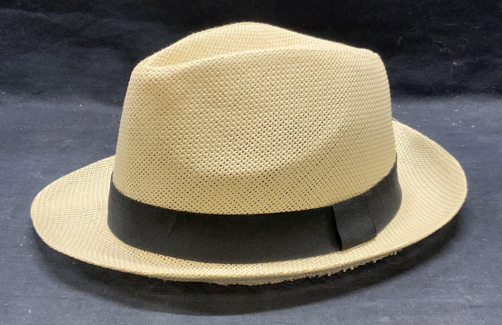 Sombrero Panama Tan Woven Fedora Hat (1 of 7)
