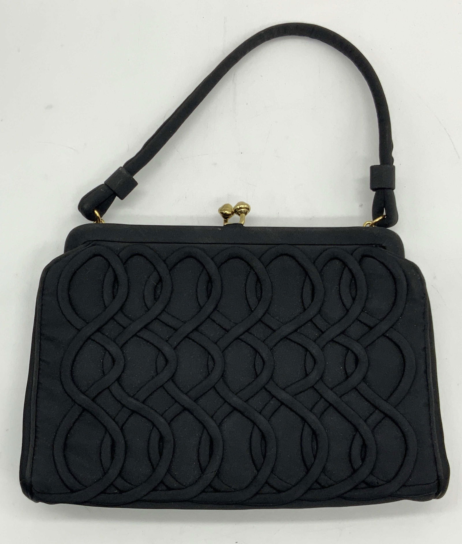 Vintage Garay Black Evening Handbag (1 of 6)