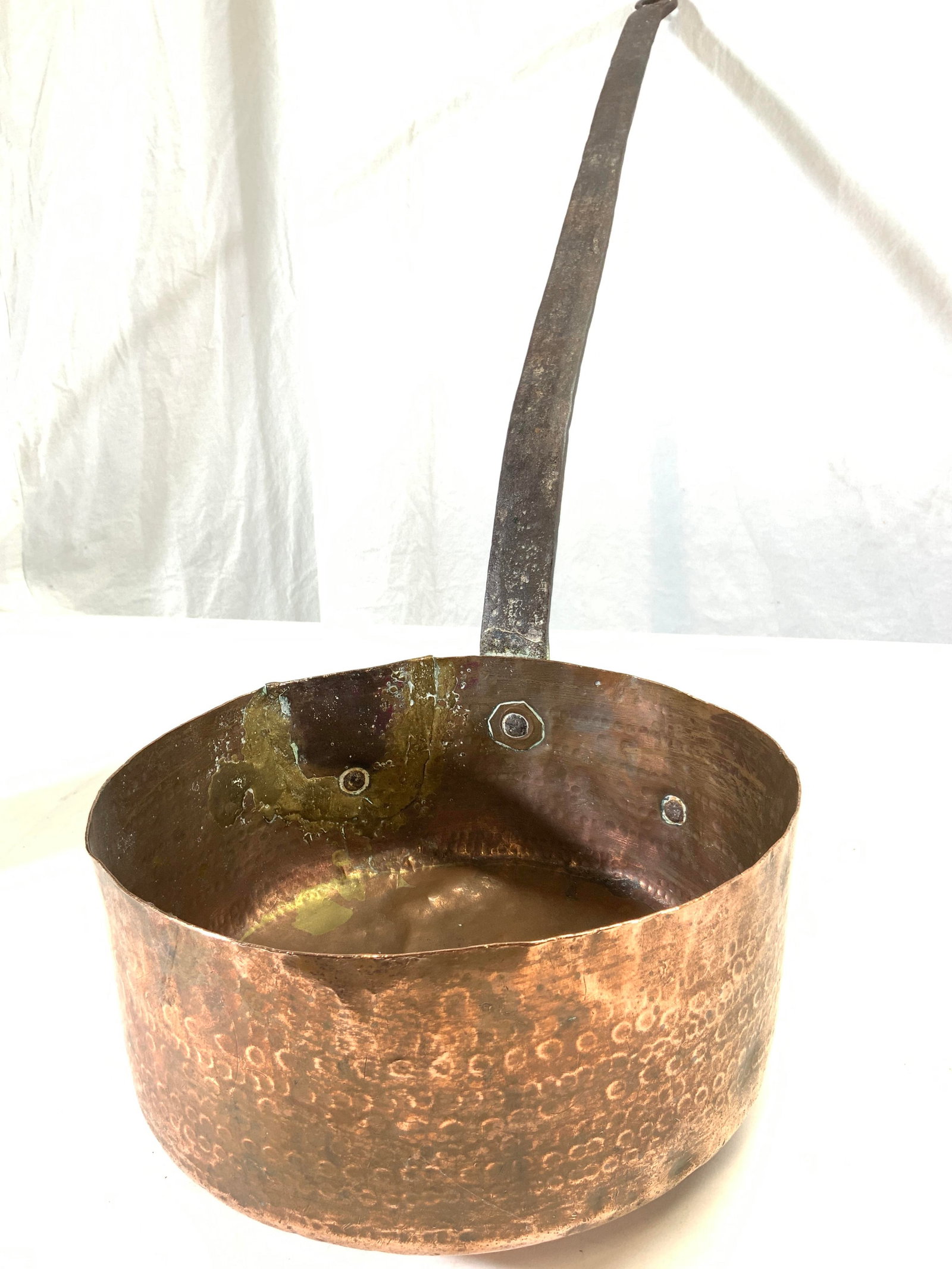 Vintage Copper & Iron Fireplace Pot (1 of 9)