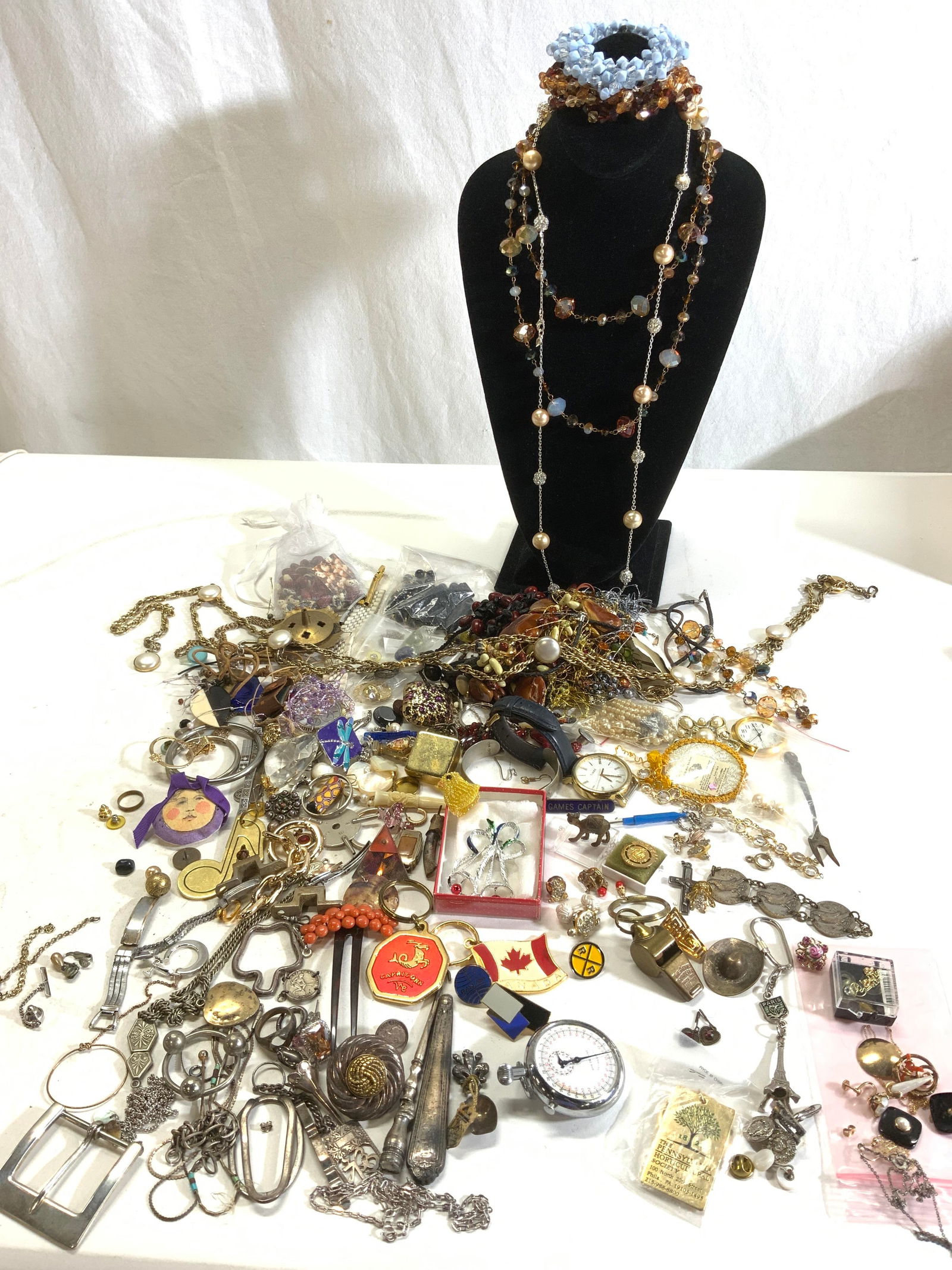 Lrg Lot Jewelry & Access Parts, Sterling, 14K Gold (1 of 19)