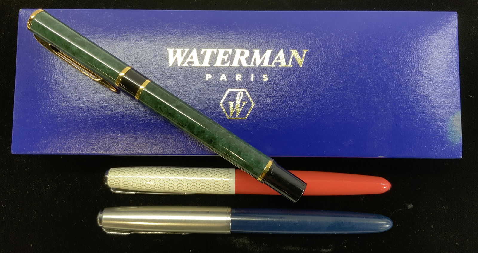 Lot 3 WATERMAN 18K Gold France Fountain Pen + (1 of 13)