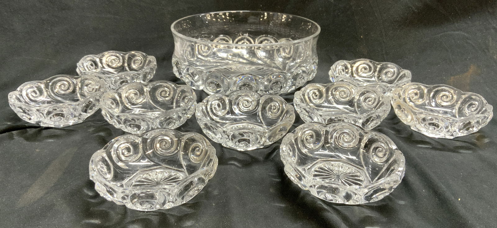 Set 10 Art Glass Bowl & Dish Set (1 of 6)