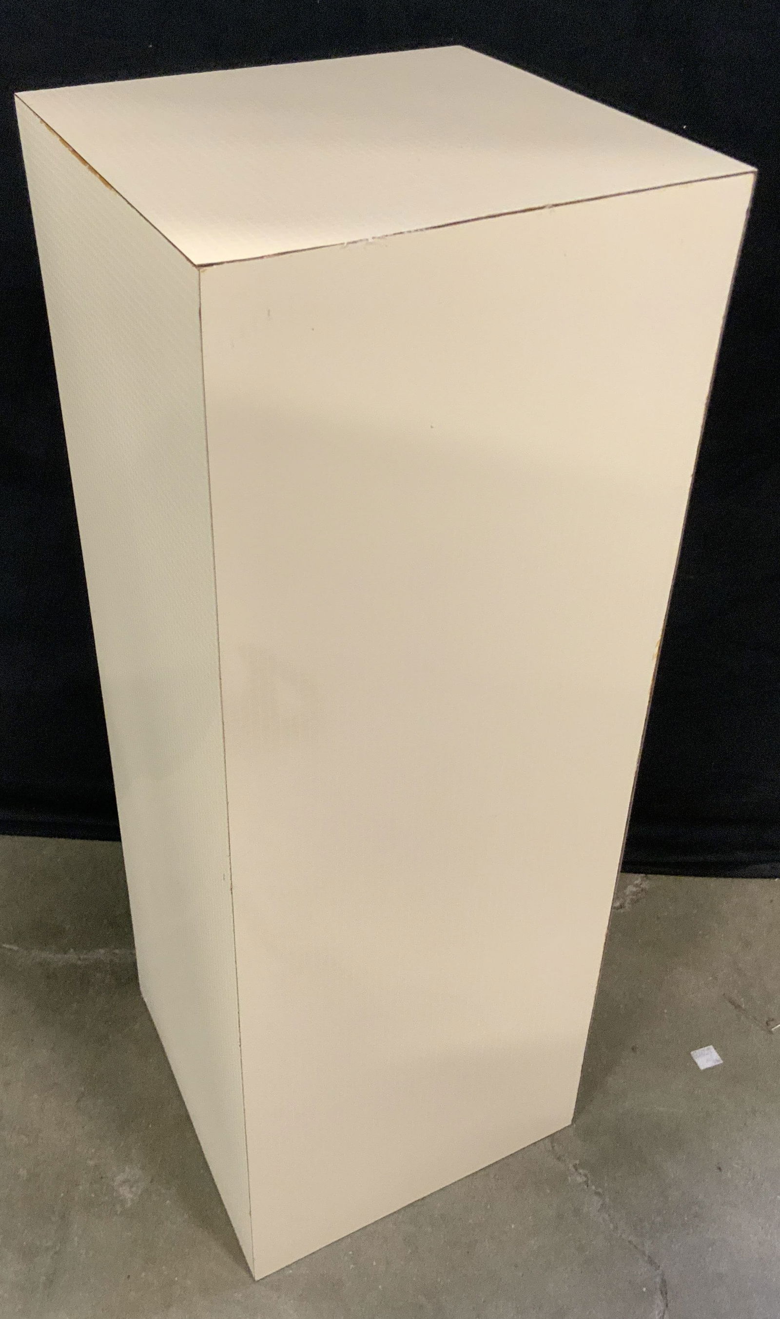 Vintage Cream Laminate Side Table / Pedestal (1 of 7)