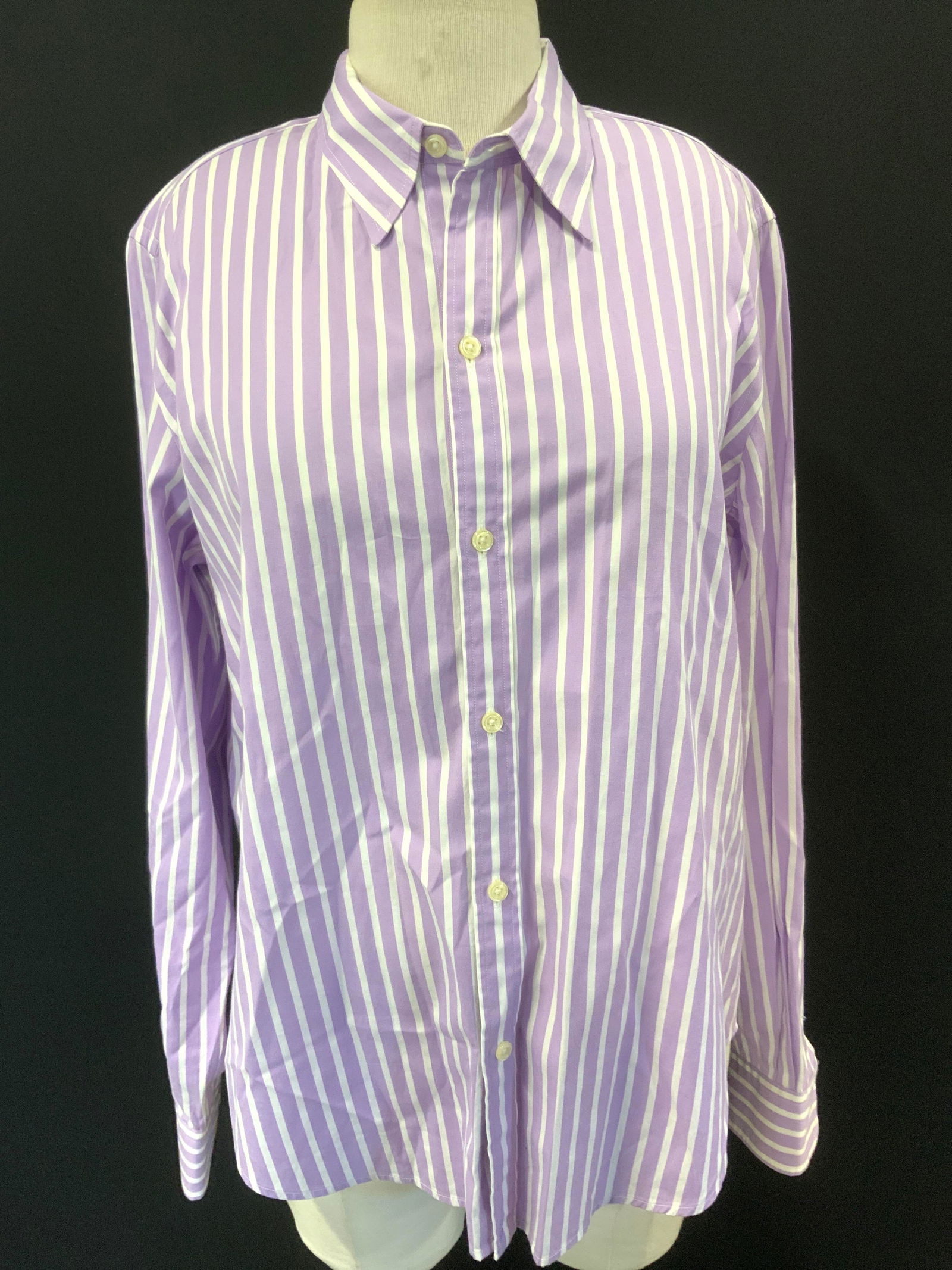 Ralph Lauren Golf Lilac Striped Cotton Shirt (1 of 7)