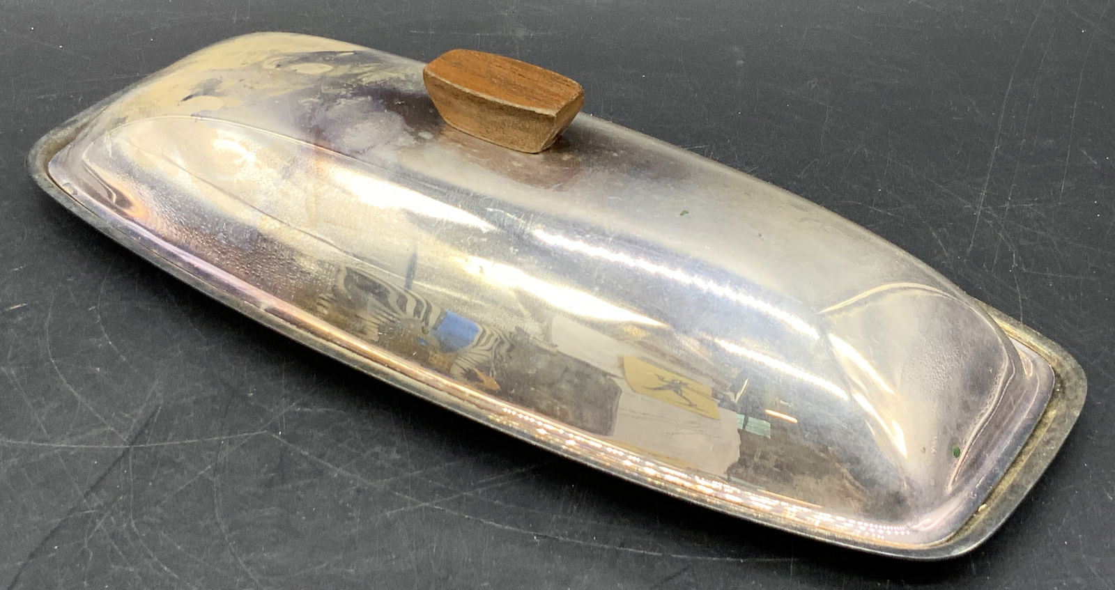 Vintage CHESHIRE Silver Plate Lidded Butter Dish (1 of 8)