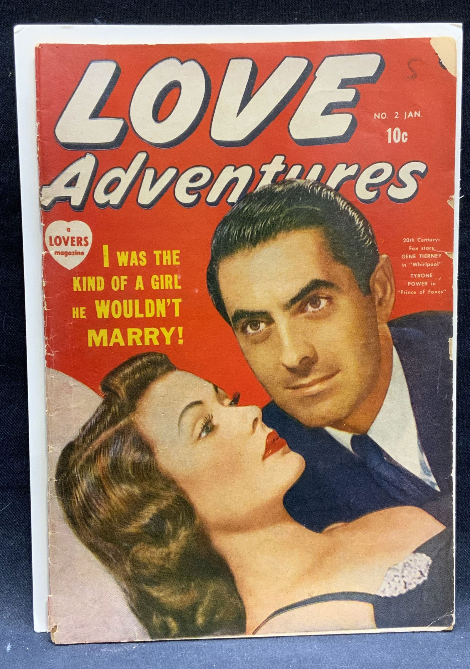 Love Adventures Vol 1 #2, 1950, Gene Tierney (1 of 6)