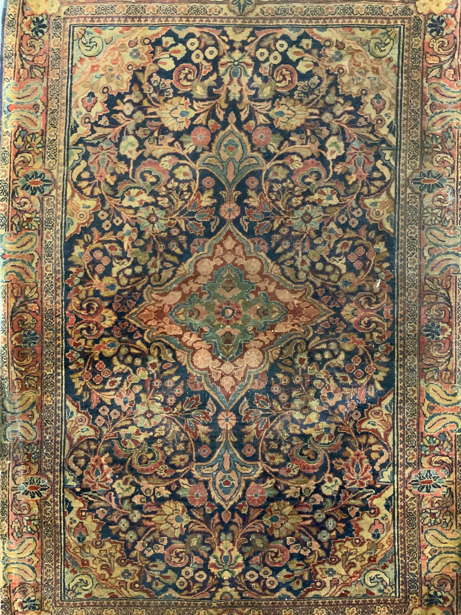 Antique Handmade Persian Wool Area Rug (1 of 9)
