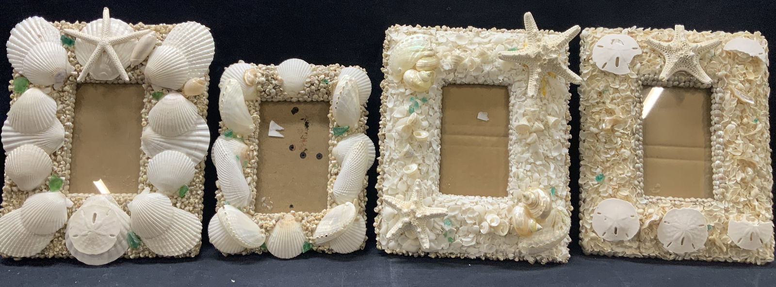 4 Sea Shell & Sea Glass Picture Frames (1 of 11)