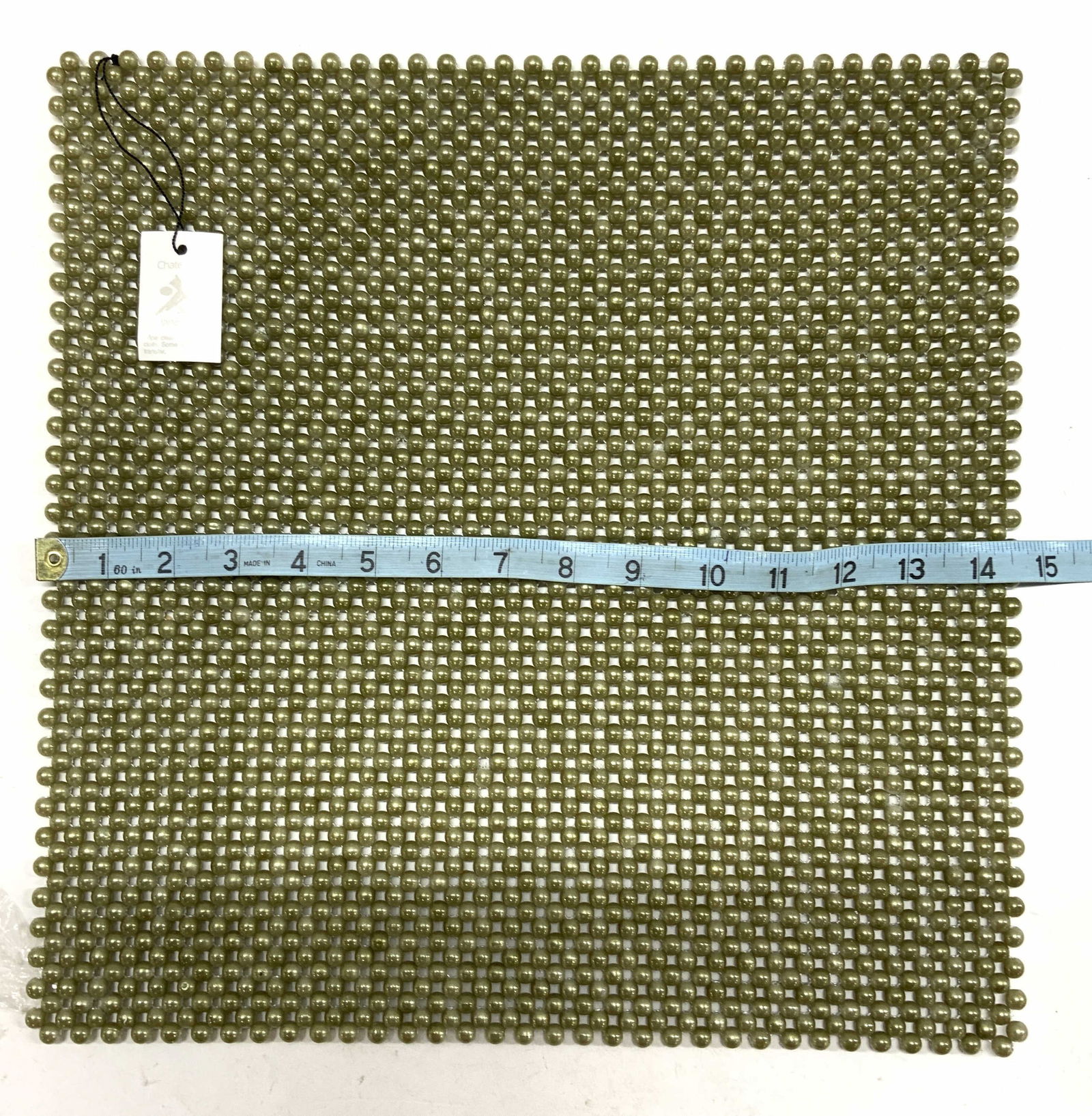 Set5 Chateau X JaneKrolik Faux Pearl Placemats NIP: Set5 Chateau X JaneKrolik Faux Pearl Placemats NIP. Approx 14 1/2 in. Tag reads Chateau X by Jane Krolik, with cleaning instructions. Home decor, home accessories, tableware, tabletop decor. .3CS