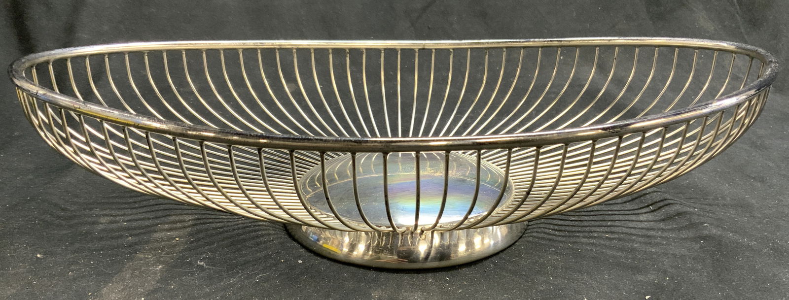 MP ITALY Silver Plate Vintage Wire Basket (1 of 6)