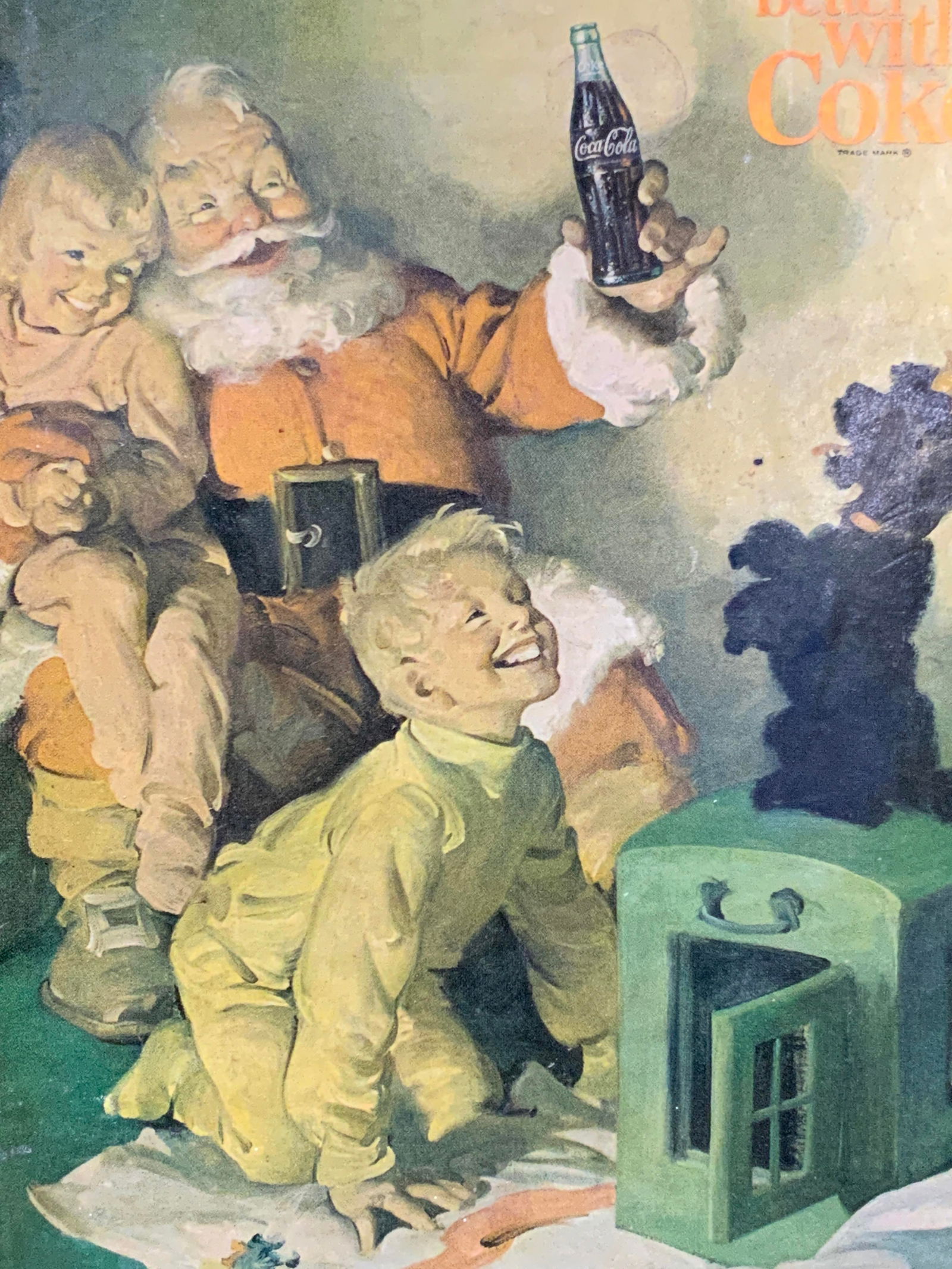 Vtg Coca Cola Santa Advert (1 of 7)