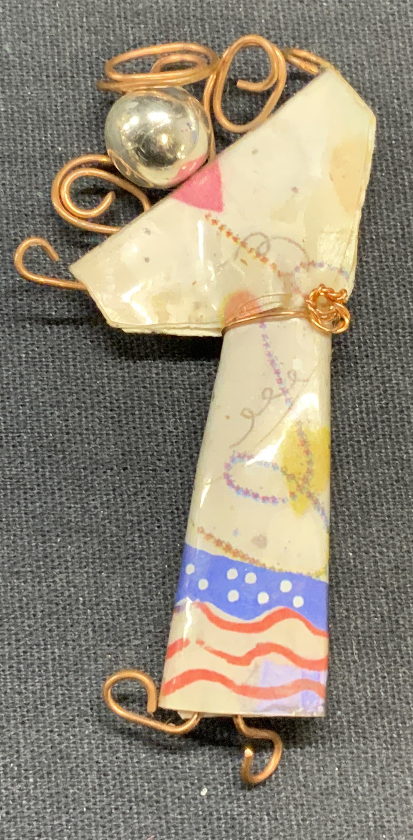 Handmade Figural Angel Brooch (1 of 6)