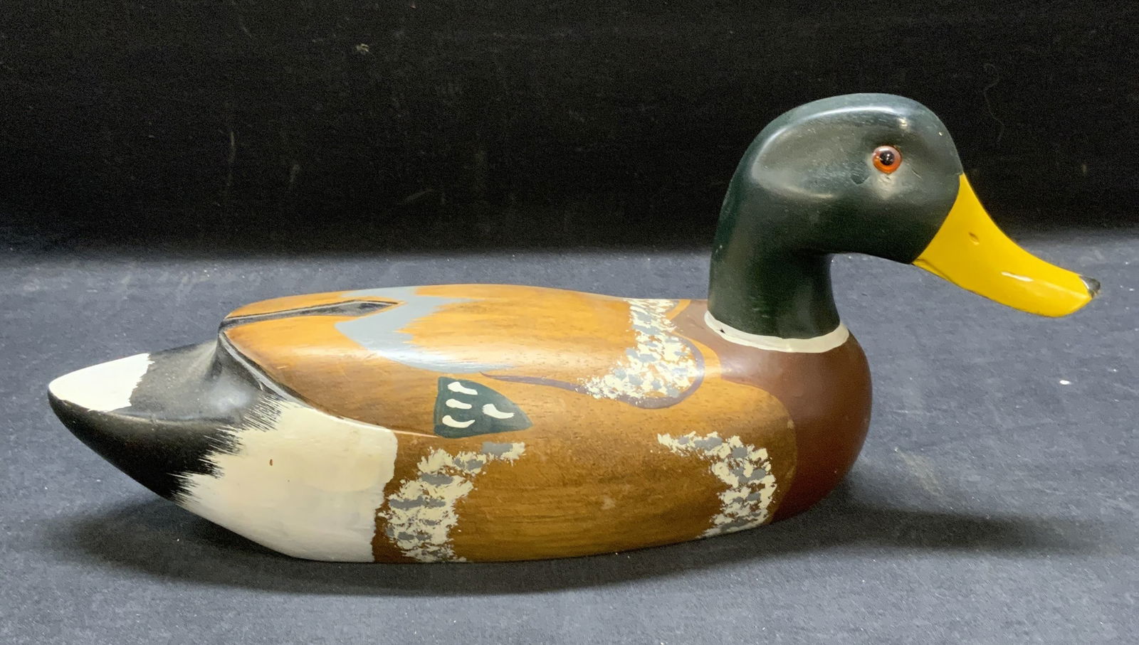 Handmade Wood Decoy Duck Figural (1 of 6)