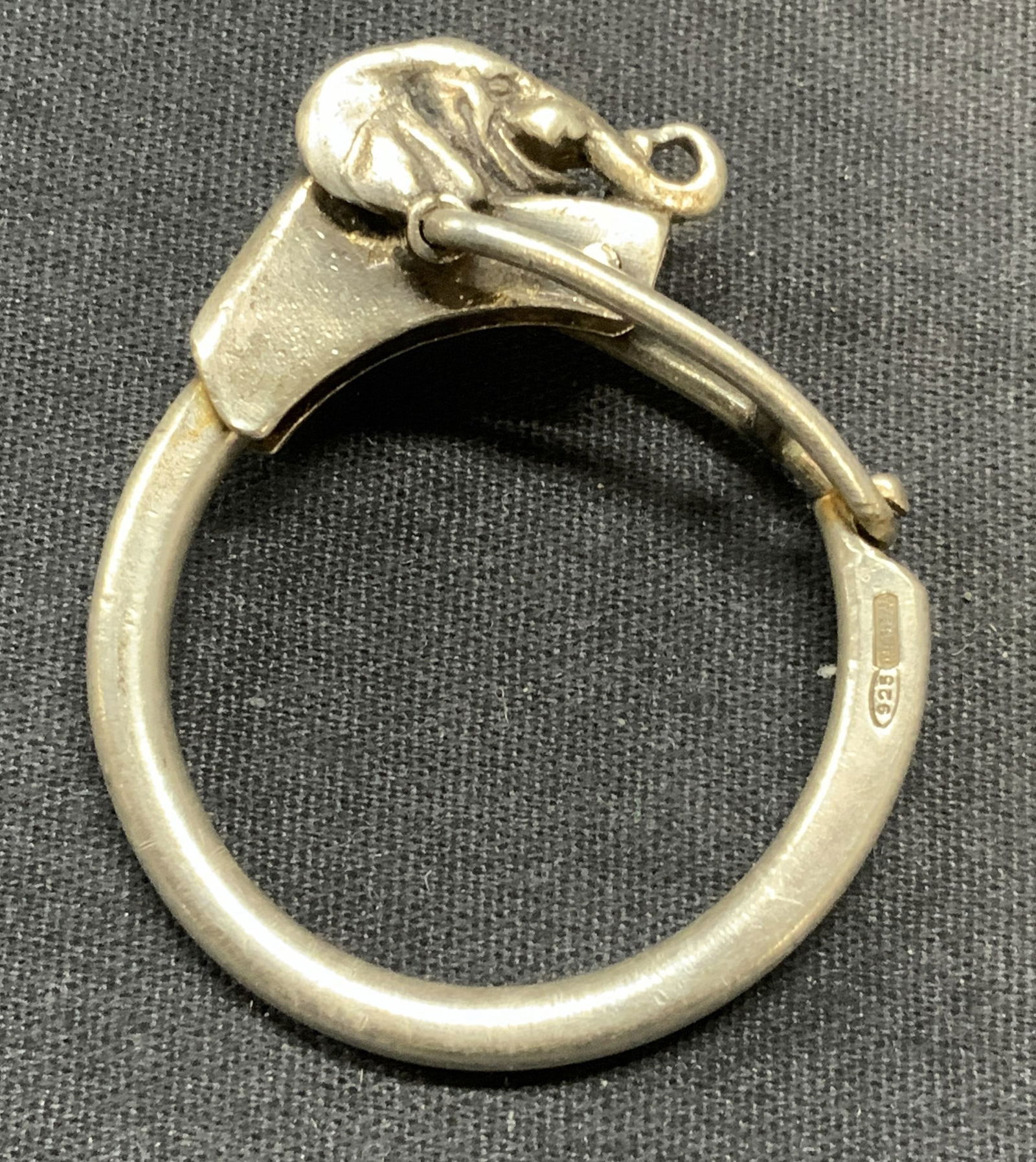 Signed Sterling Silver Elephant Key Ring (1 of 6)