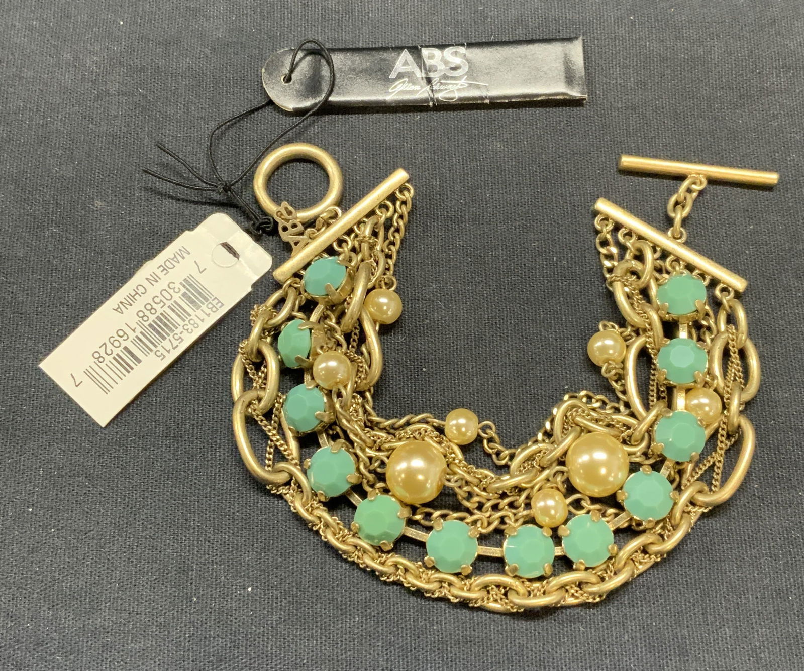 ABS Allen Schwartz Gold Tone Bracelet NWT (1 of 6)