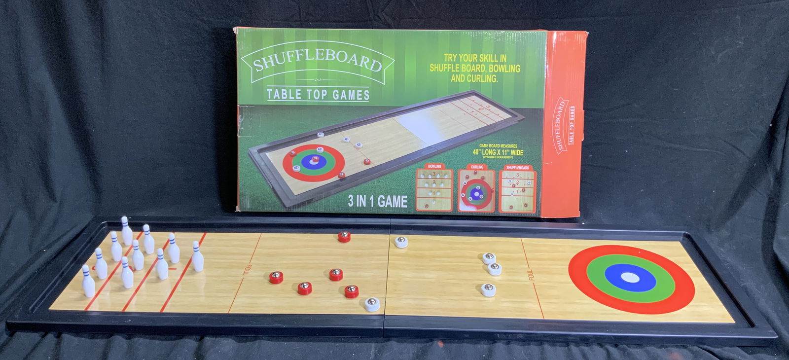 TABLE TOP GAMES Shuffleboard In Orig Box (1 of 6)