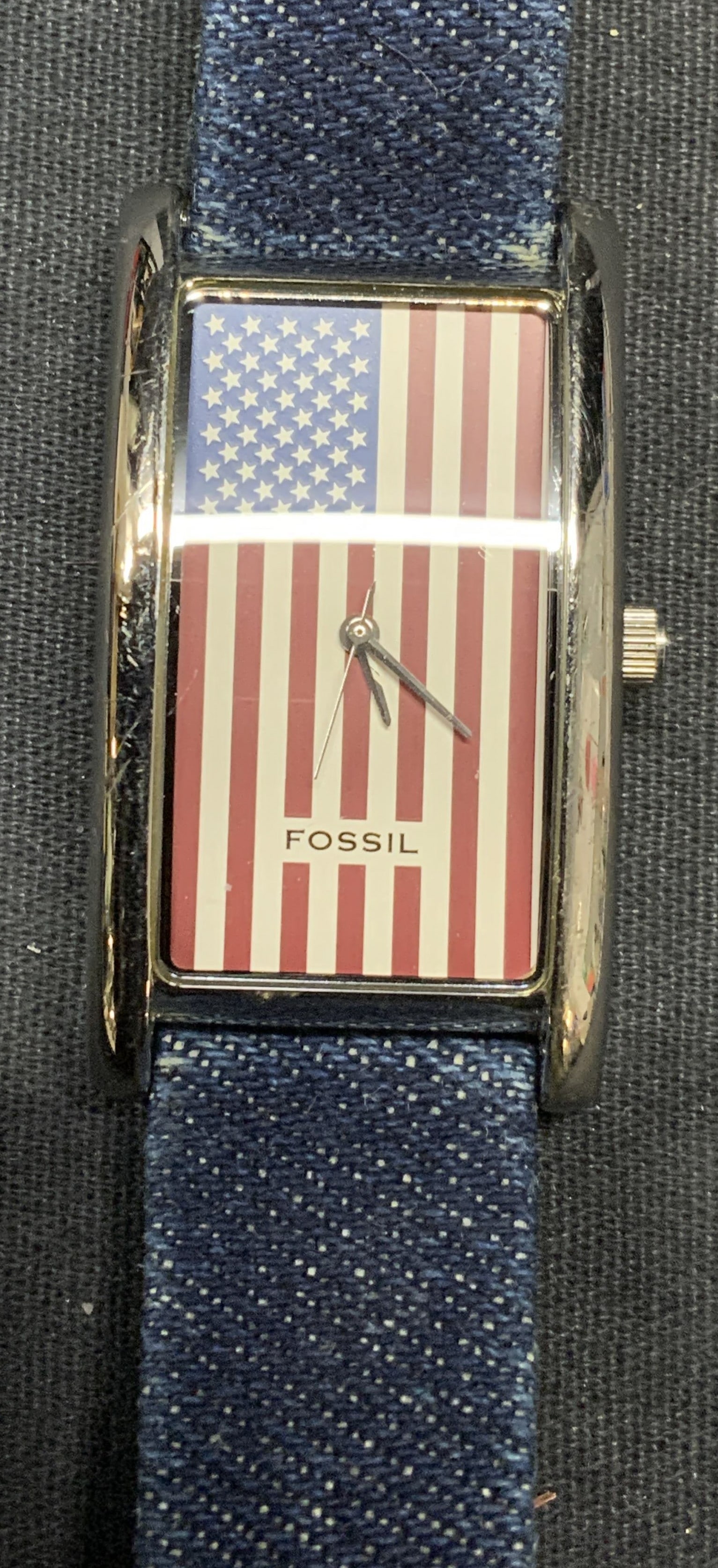 Fossil Nordstrom American Flag Denim Watch (1 of 6)