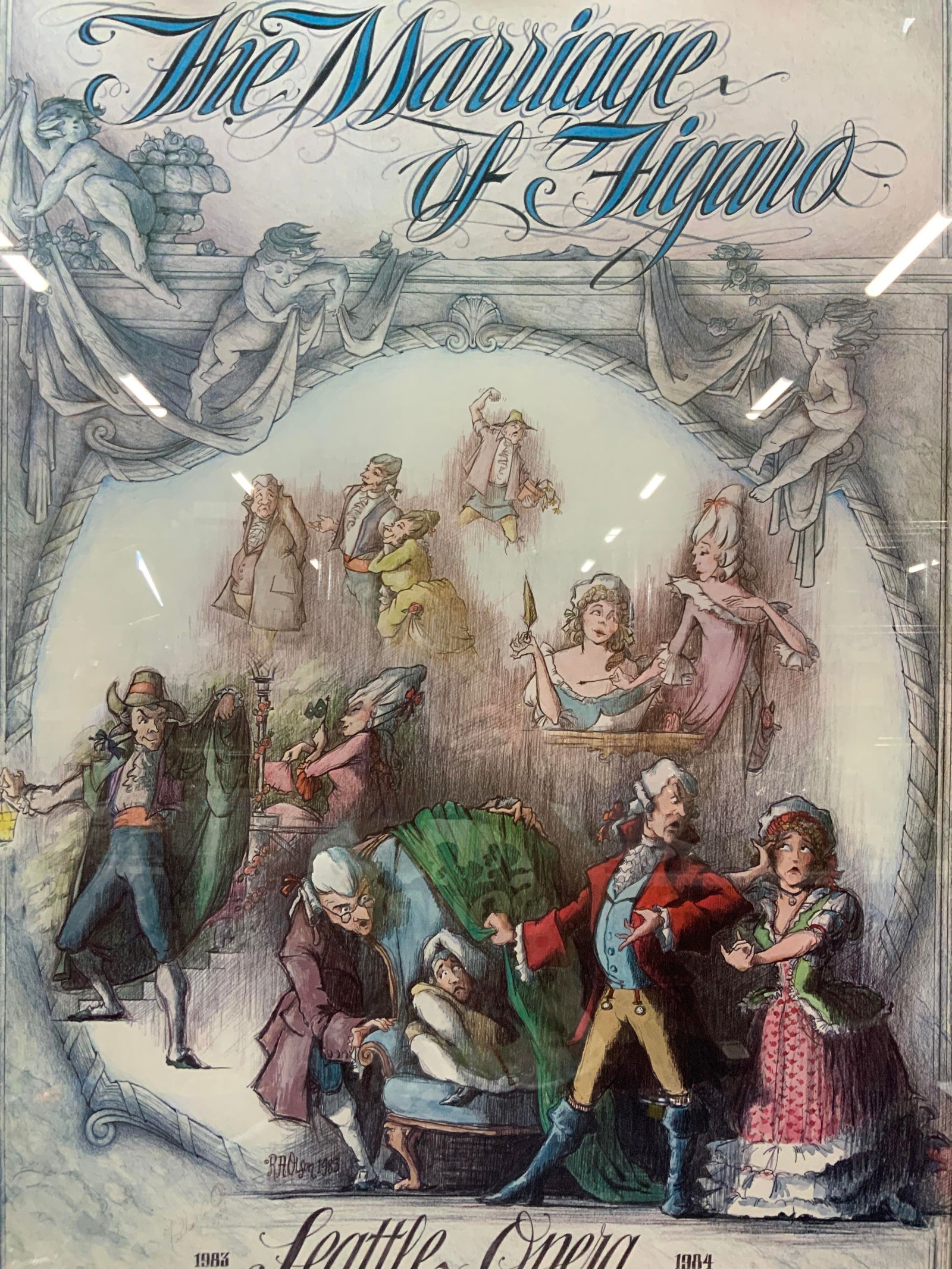 R.A.Olson Sgd The Marriage Of Figaro Opera Advert (1 of 10)