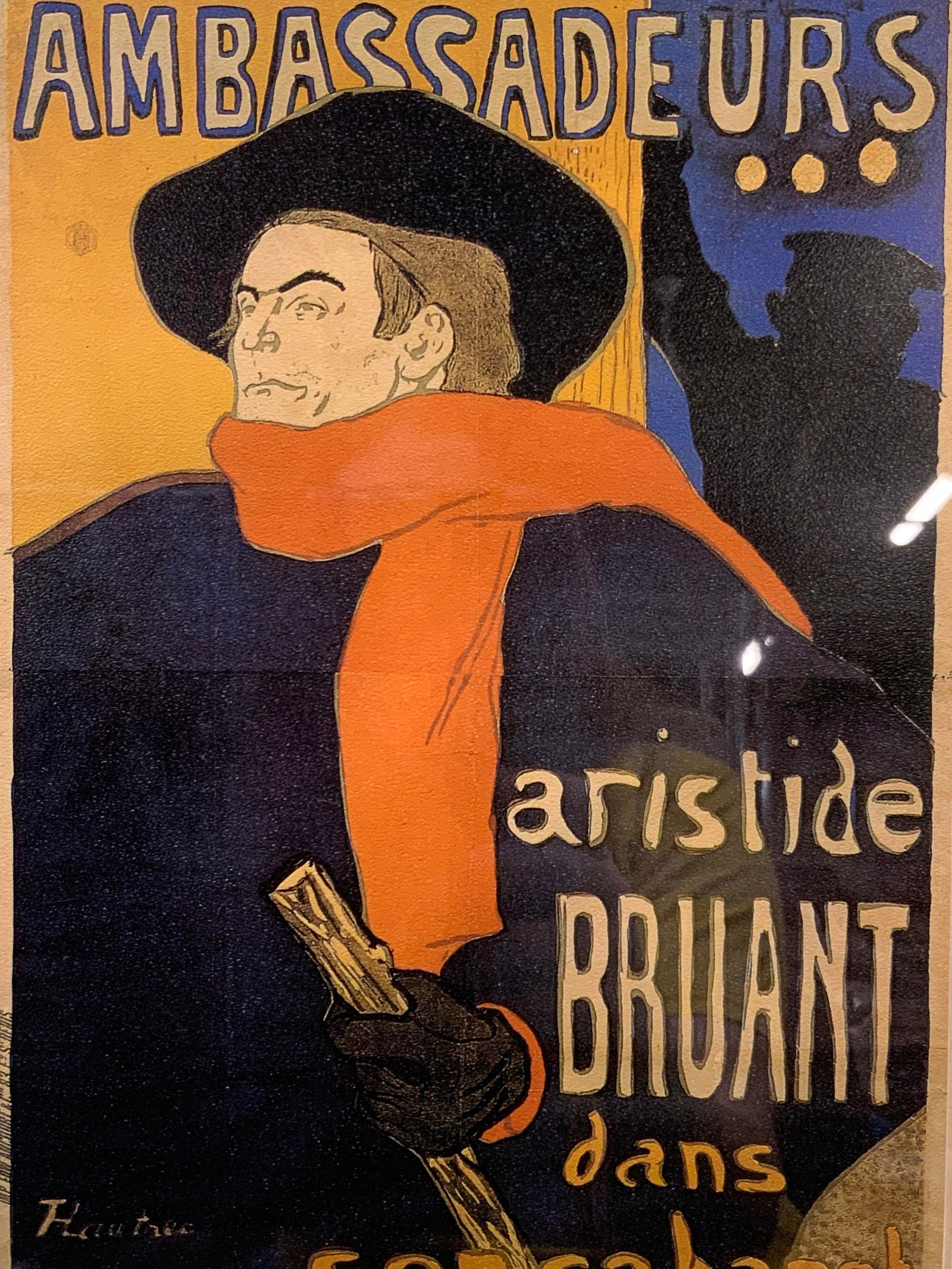 Toulouse Lautrec Ambassadeurs Advert Litho (1 of 6)
