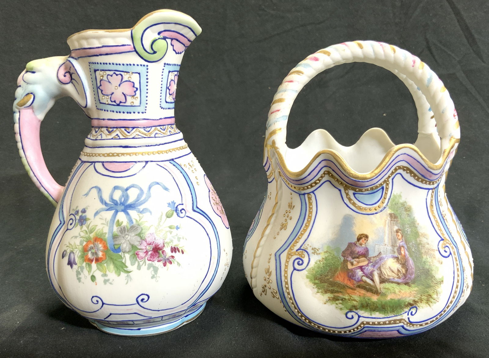 ANDREA Lot 2 Hand Painted Porc Vessels ITALY (1 of 9)