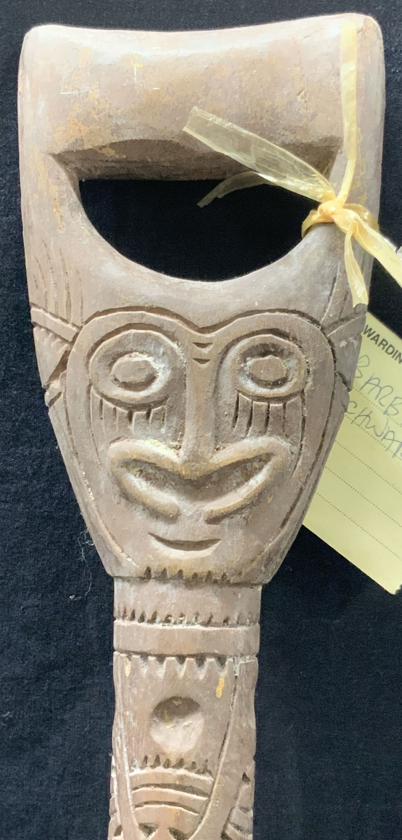 African Tribal Carved Wooden Walking Cane (1 of 9)