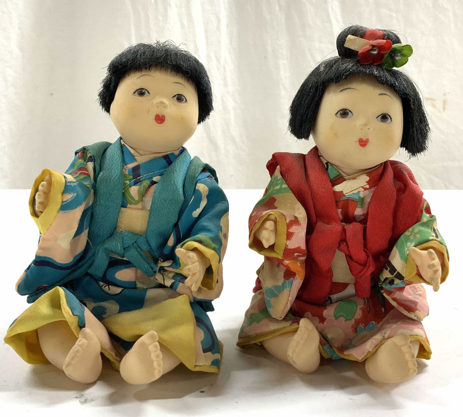 Lot 2 Asian Child Figural Dolls (1 of 7)