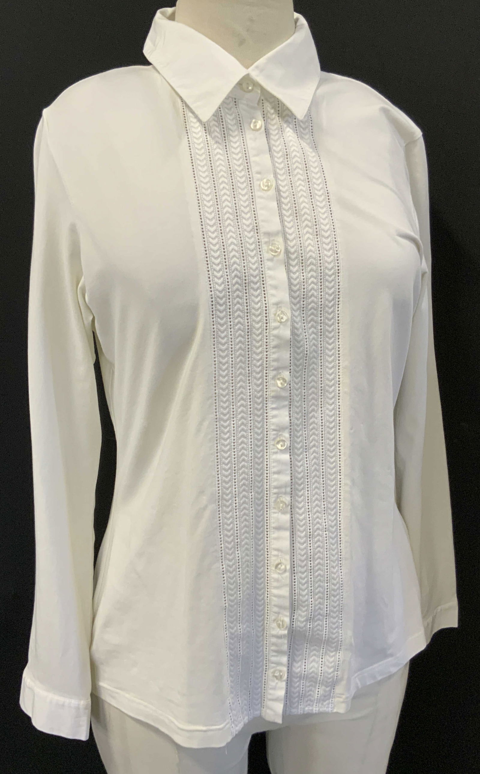 ANNE FONTAINE PARIS White Button Up Blouse (1 of 9)