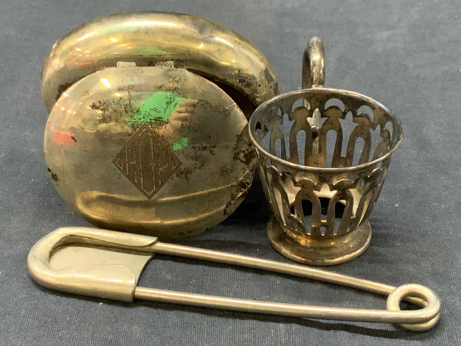 Lot 3 Sterling Silver & Plated Accessories (1 of 10)