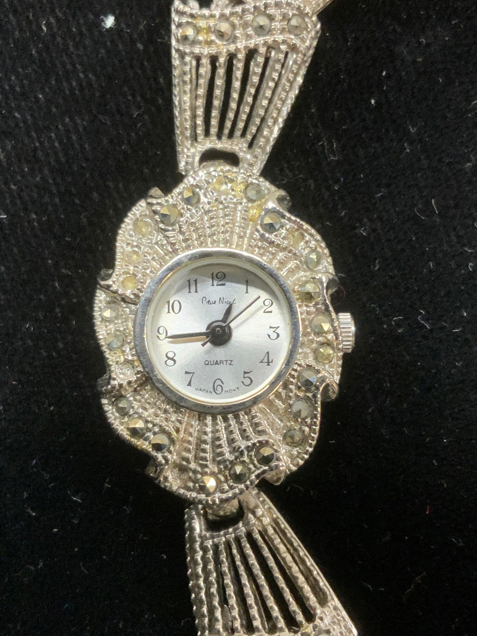 Pierre Nicol Marcasite Cocktail Watch (1 of 7)