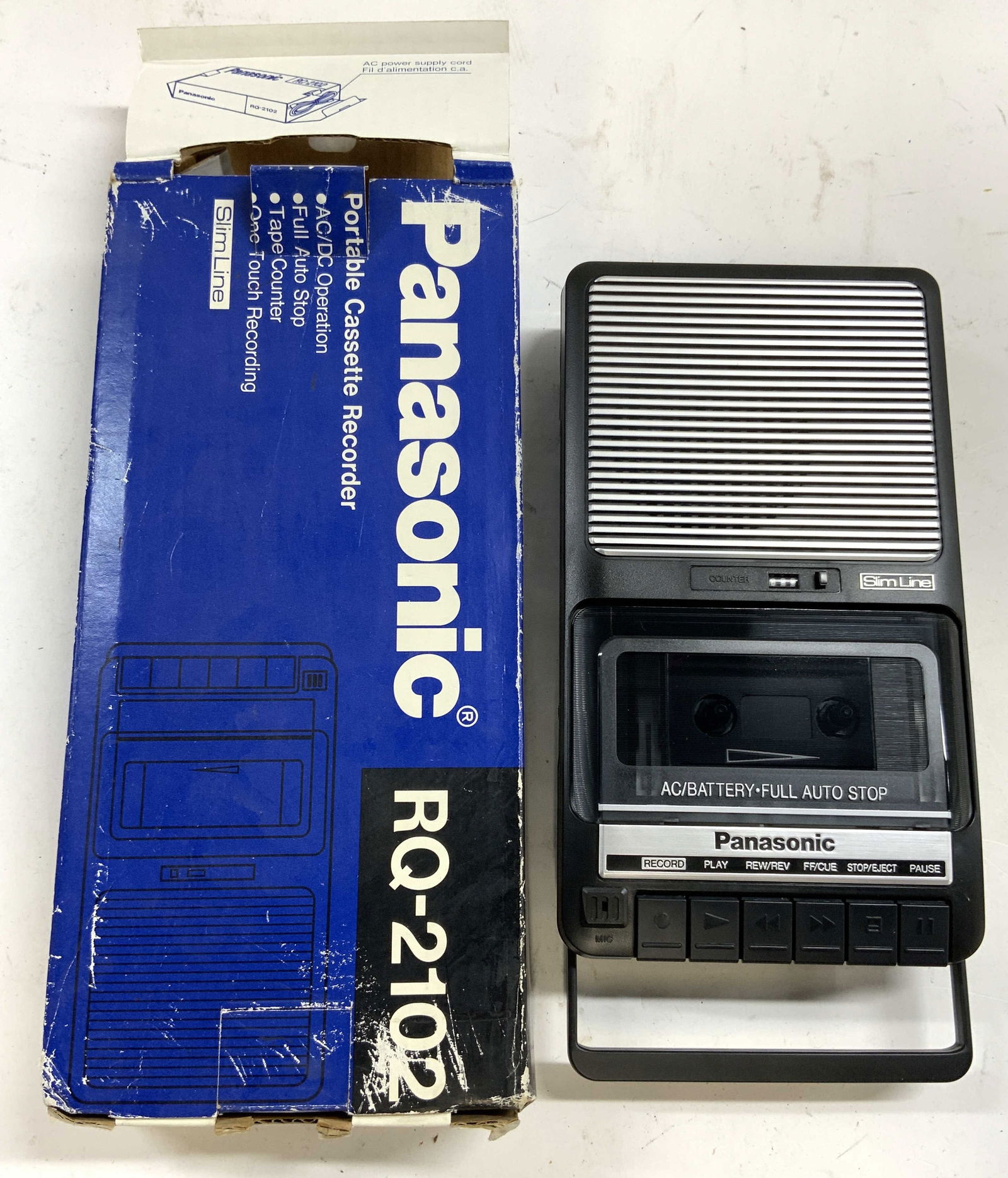 PANASONIC Vntg Portable Cassette Recorder W Box (1 of 6)