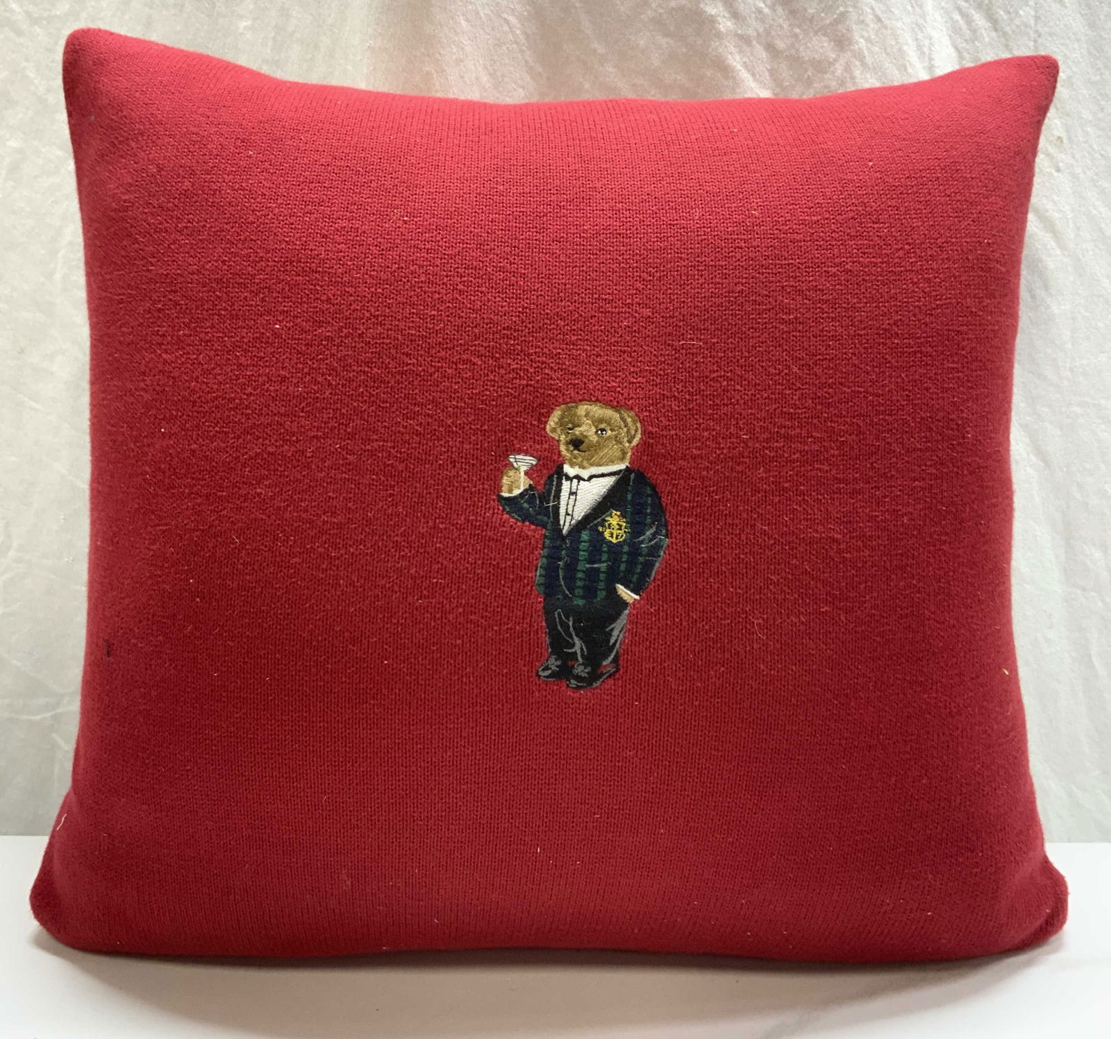 RALPH LAUREN Alsten Cashmere Teddy Bear Pillow (1 of 6)