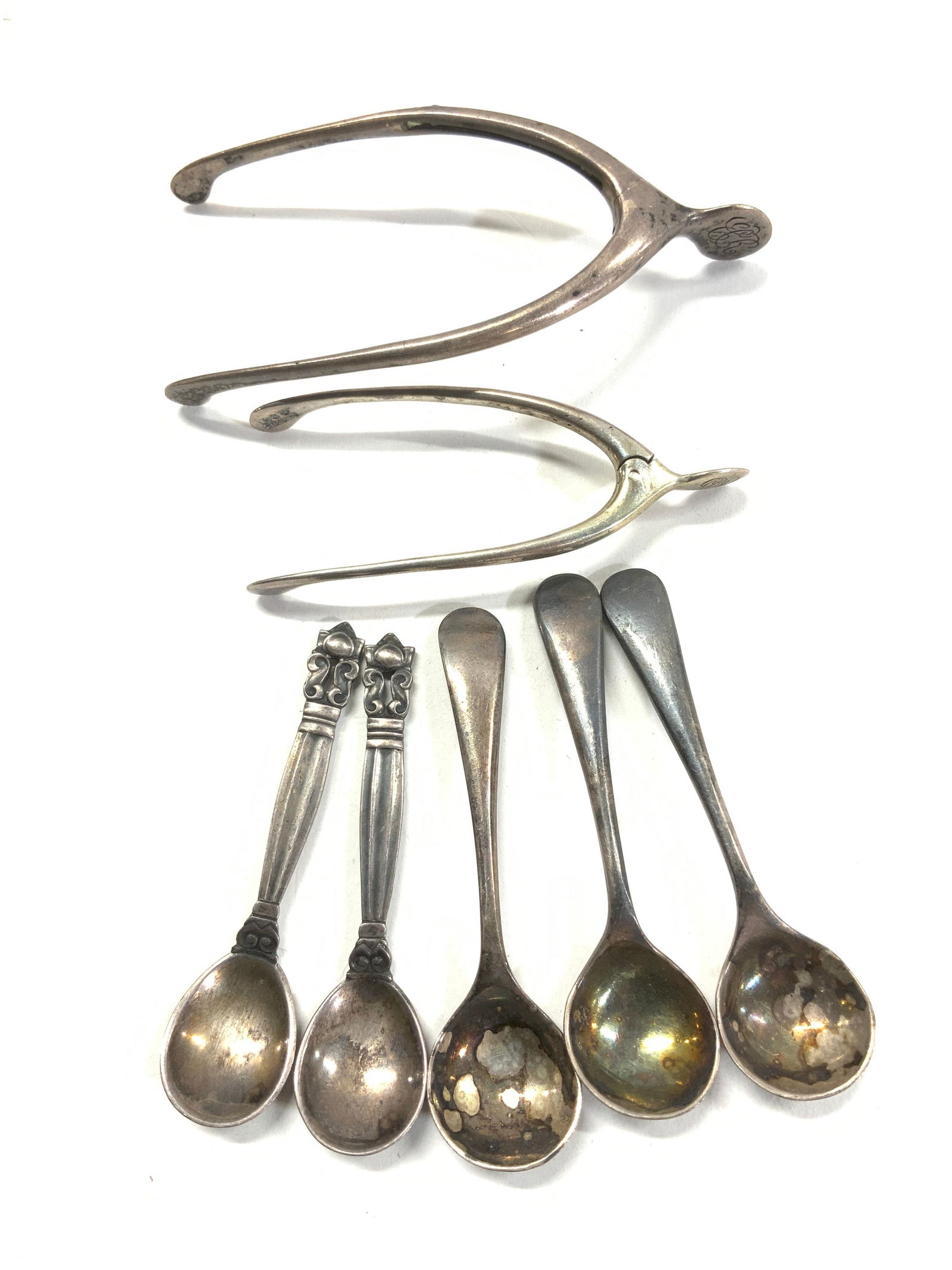 7 Georg Jensen Sterling , Sterling Wishbone + (1 of 6)
