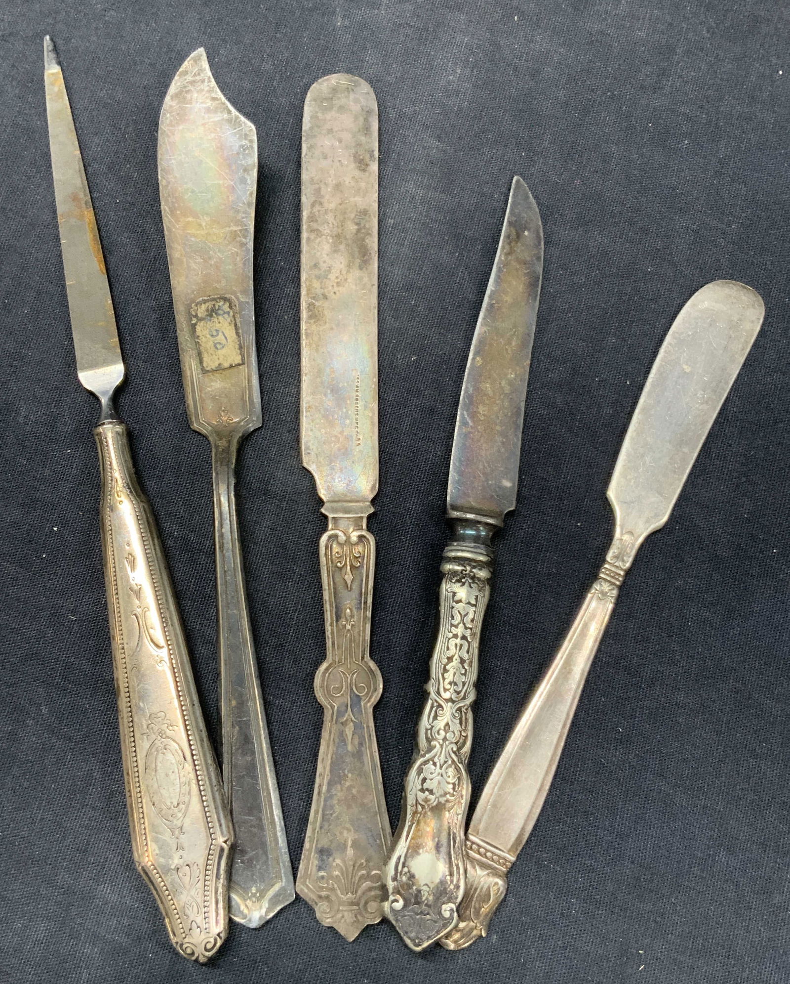 Lot 5 Sterling Silver Knives & More (1 of 9)