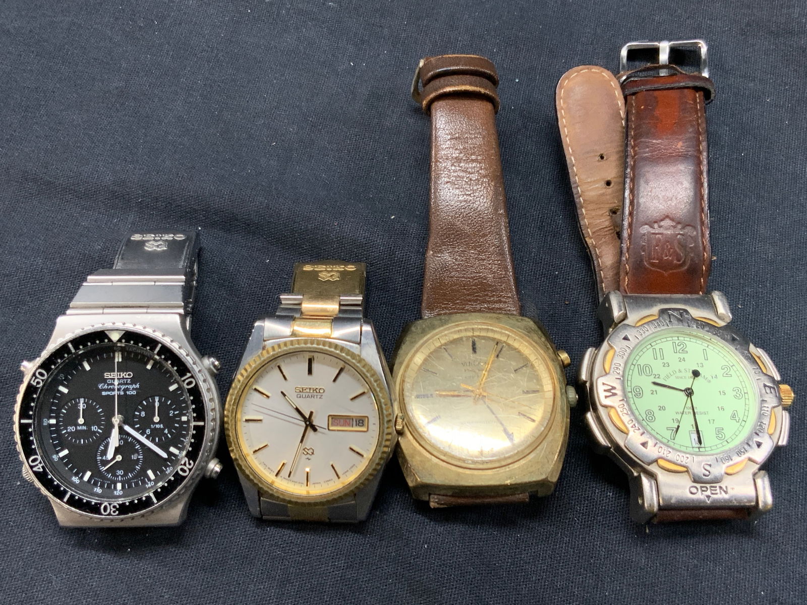 4 Wrist Watches, Seiko, Vulcain & More (1 of 14)