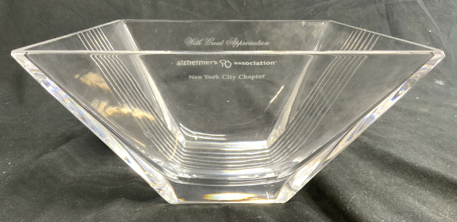 TIFFANY & CO Monogrammed Crystal Vessel (1 of 6)