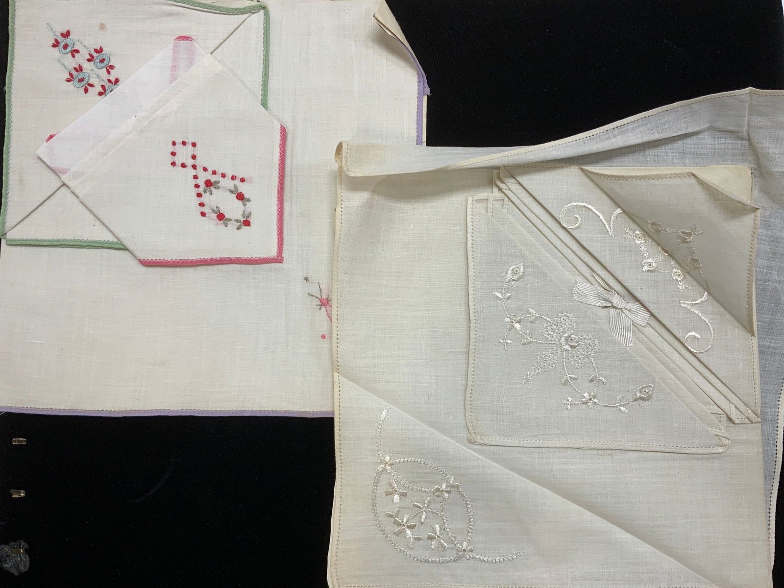Embroidered Vintage Pressed Linen Hankies , 6 (1 of 7)