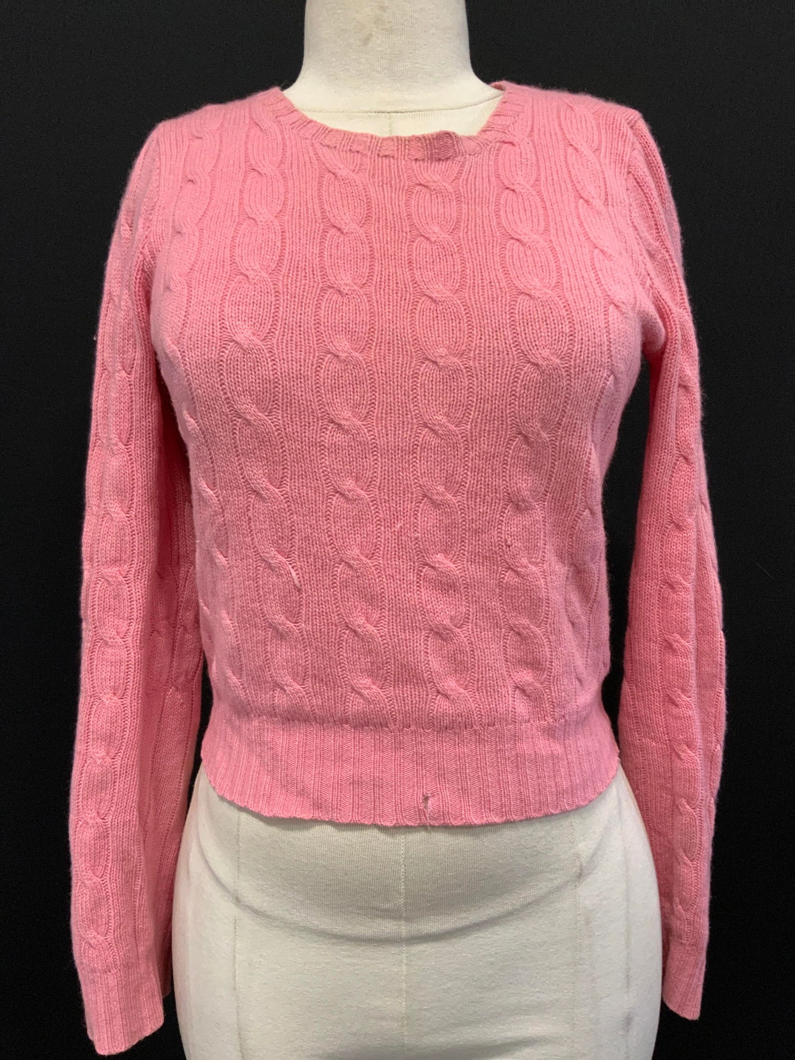 Ralph Lauren Pink Cashmere Slim Fit Sweater (1 of 6)