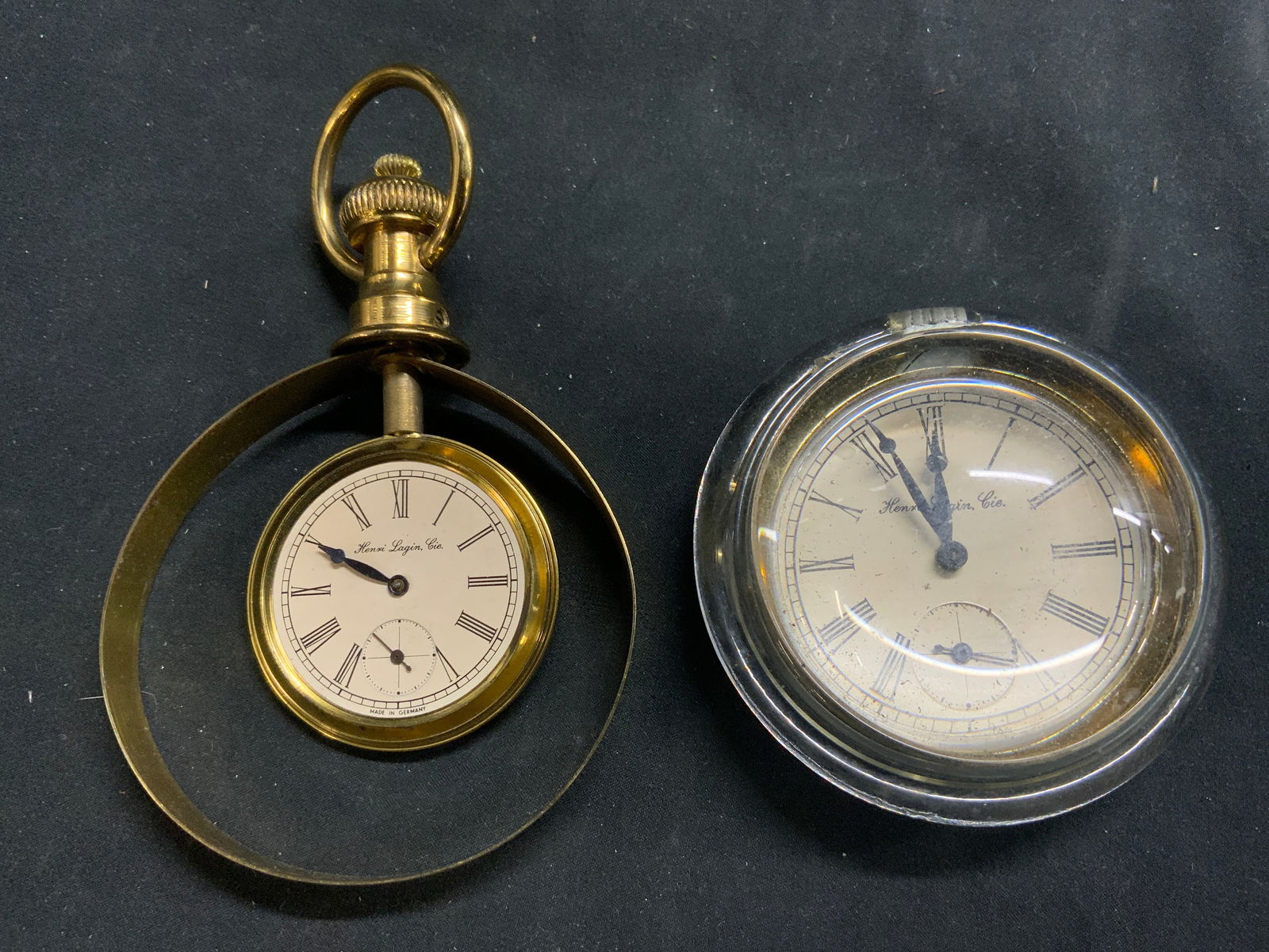 HENRI LAGIN CIE Pocket Watch Clock GERMANY (1 of 6)