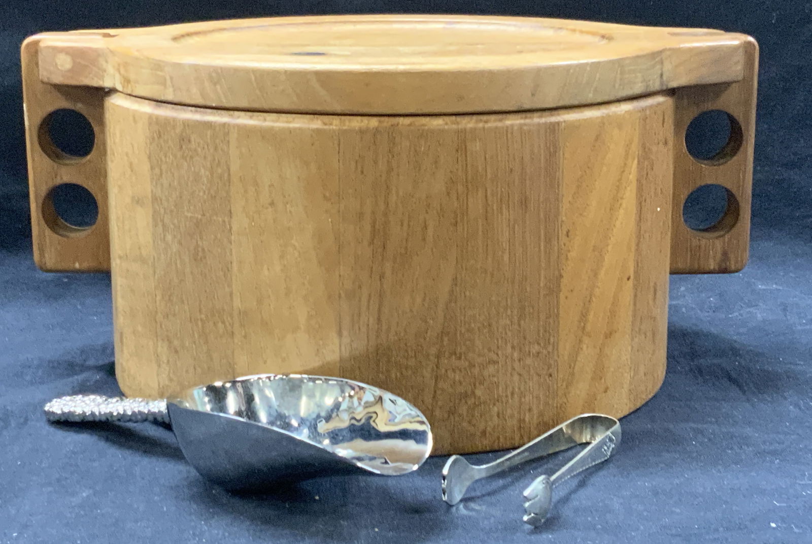 Woodline Denmark MCM Wood Art Deco Ice Bucket More (1 of 11)