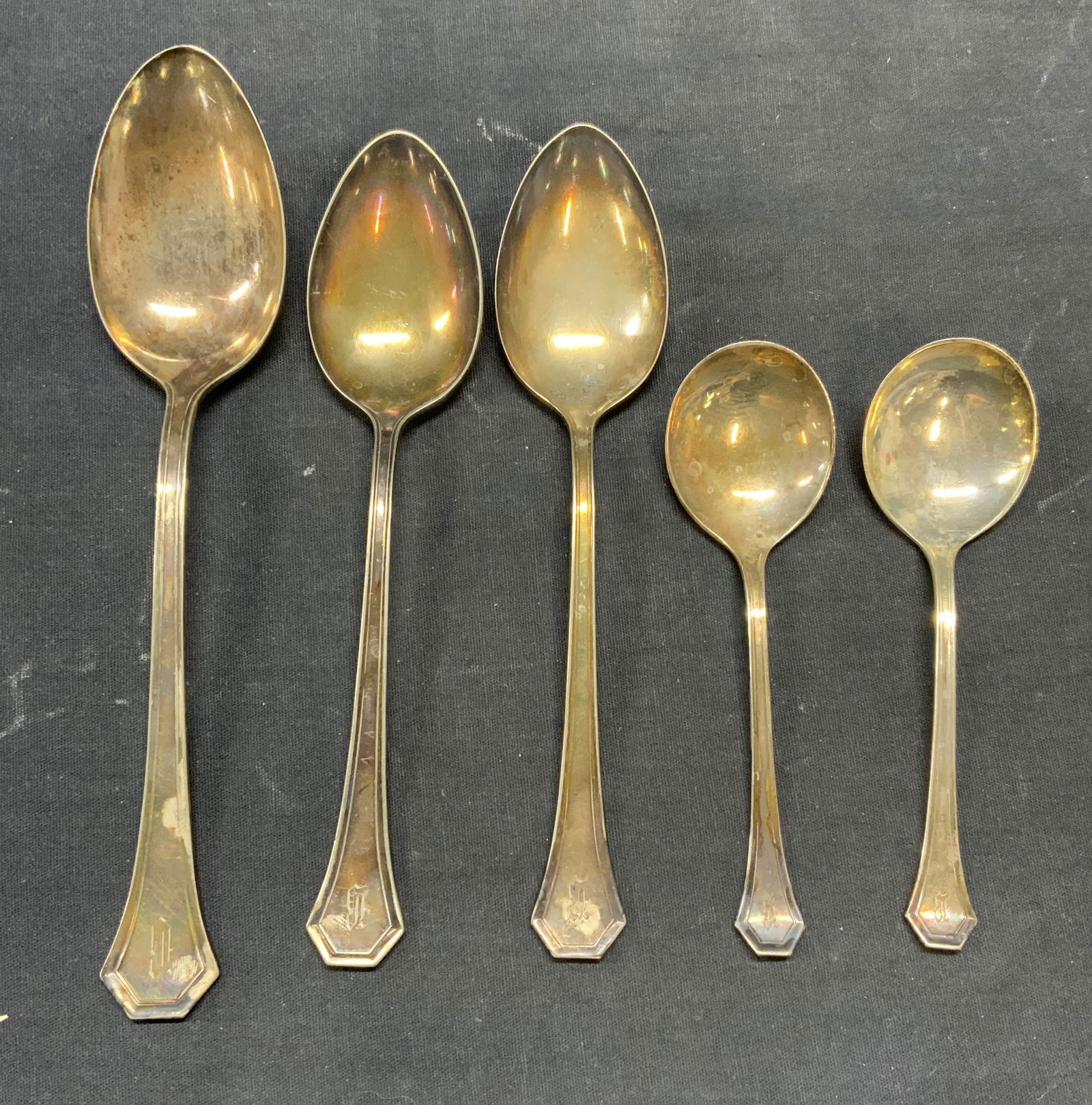 Set 5 Vintage Reed & Barton Silver Plated Spoons (1 of 6)