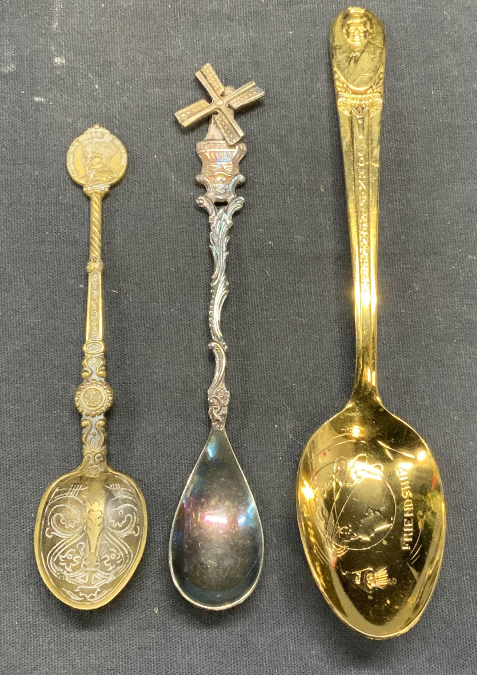 Lot 3 JFK Friendship Spoon, Anointing Spoon + (1 of 10)